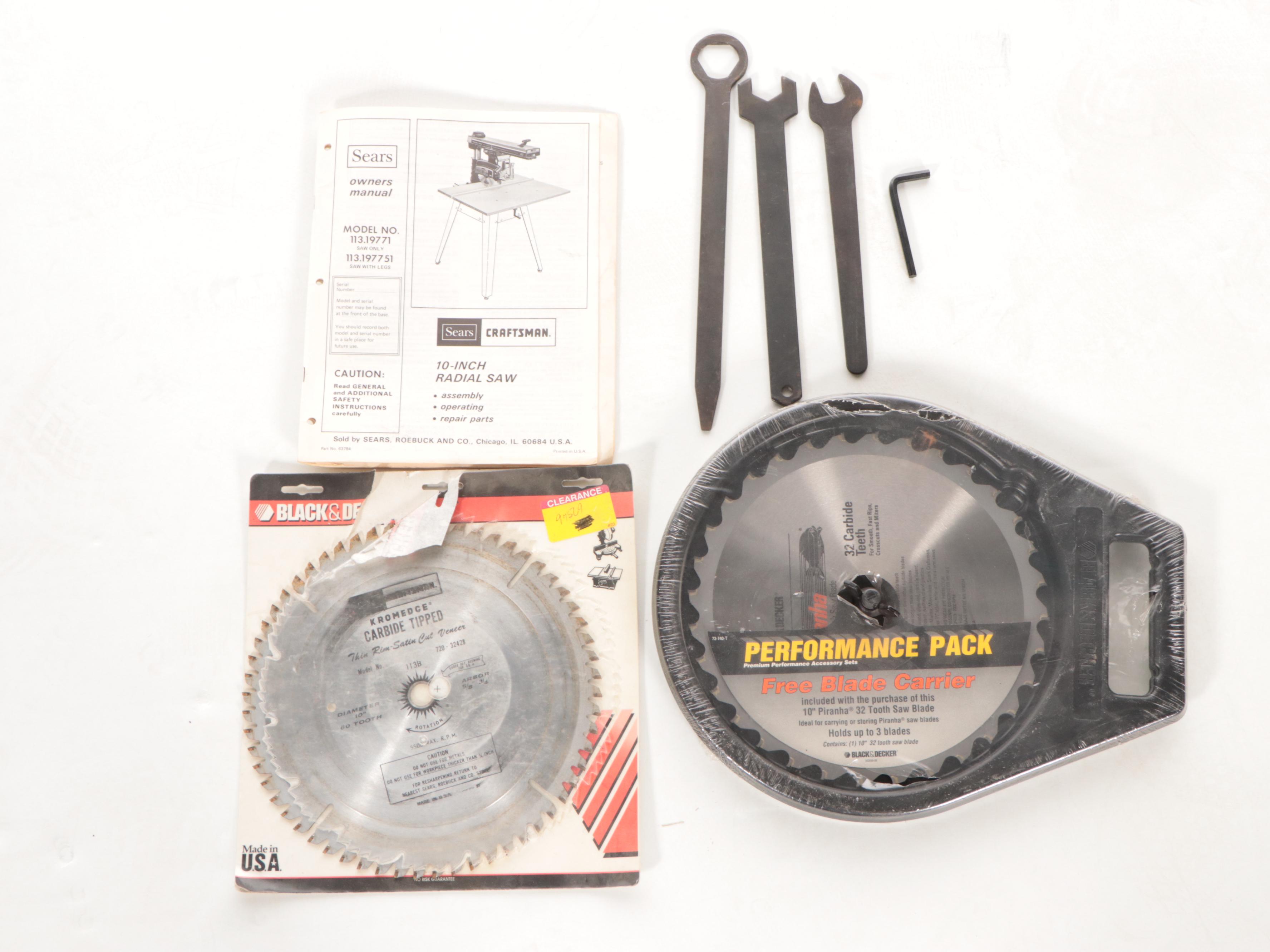 Sears Craftsman "Model 113.1977 51" 10" Radial Saw