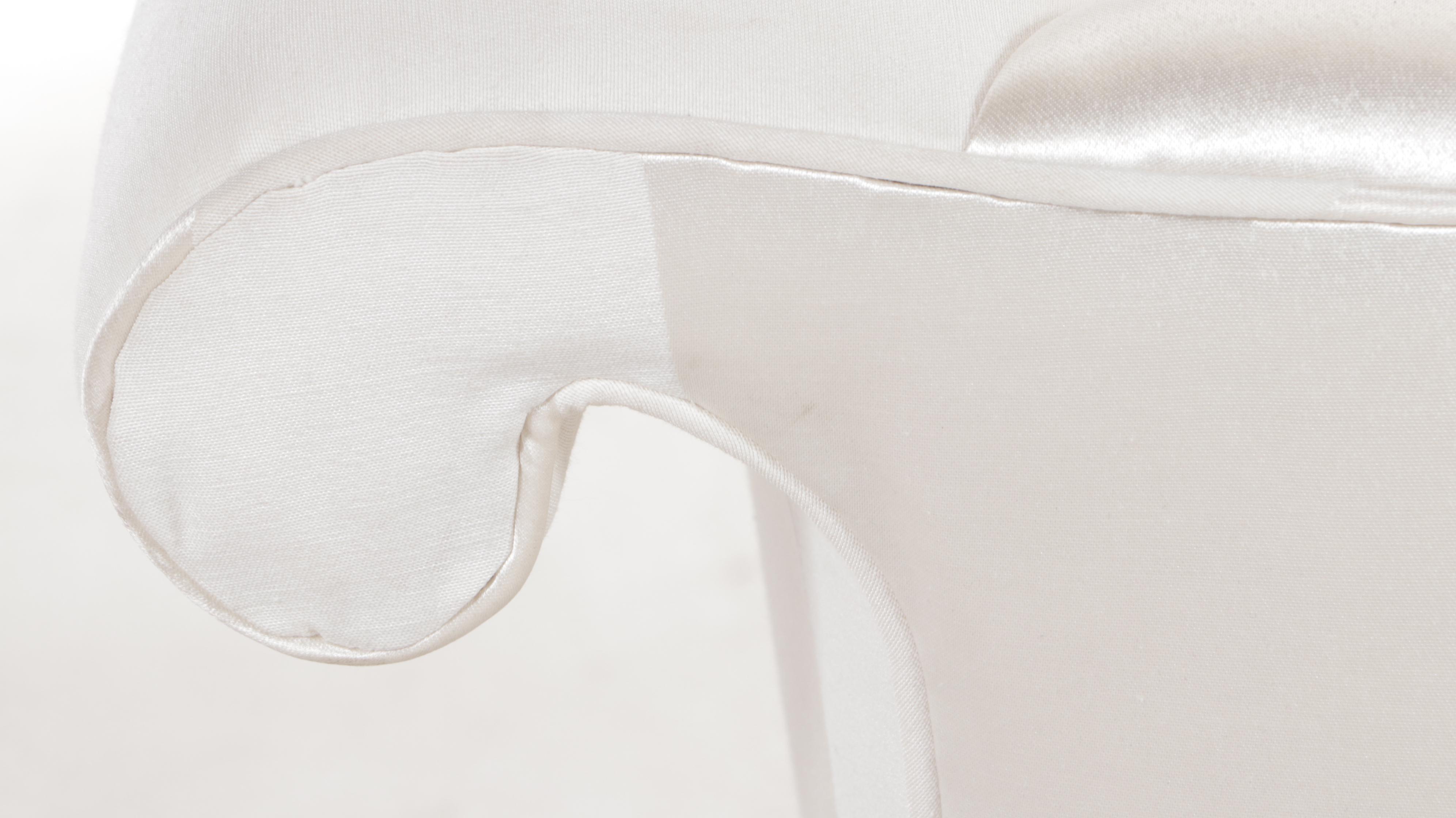 Federal Style Custom-Upholstered Camel-Back Sofa