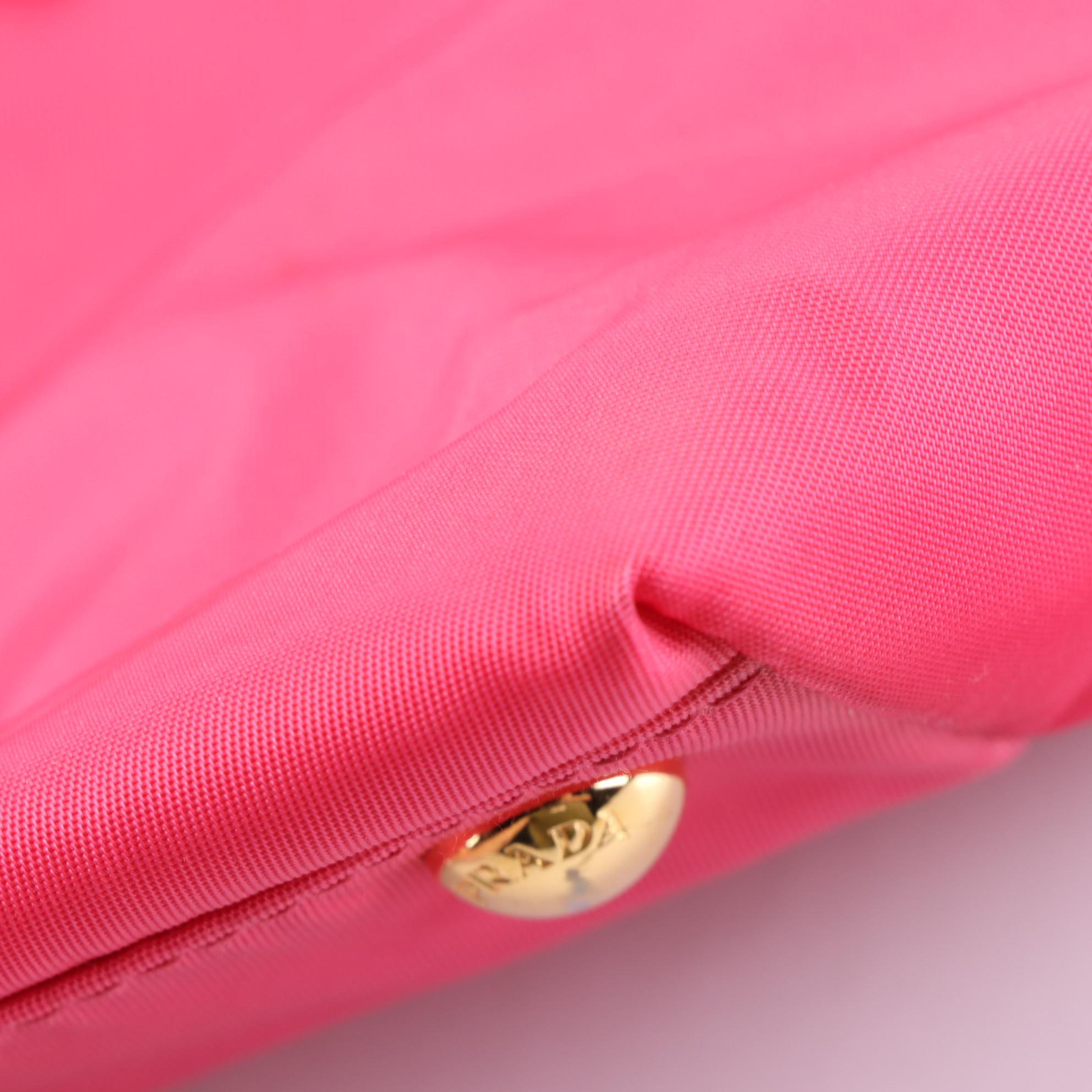 Prada Tokyo Edition Tessuto Bow Tote Bag in Pink Nylon