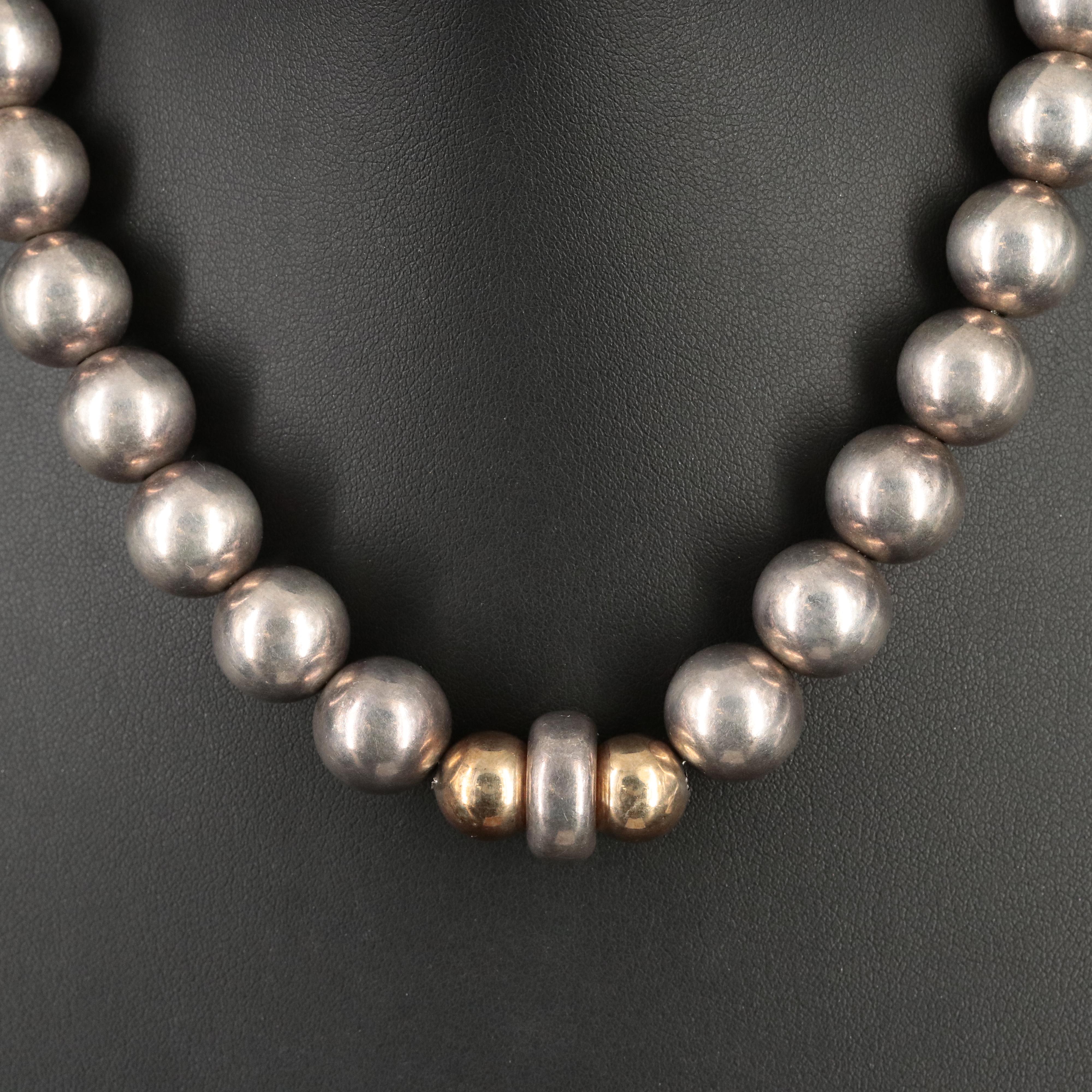 Sterling Bead Necklace