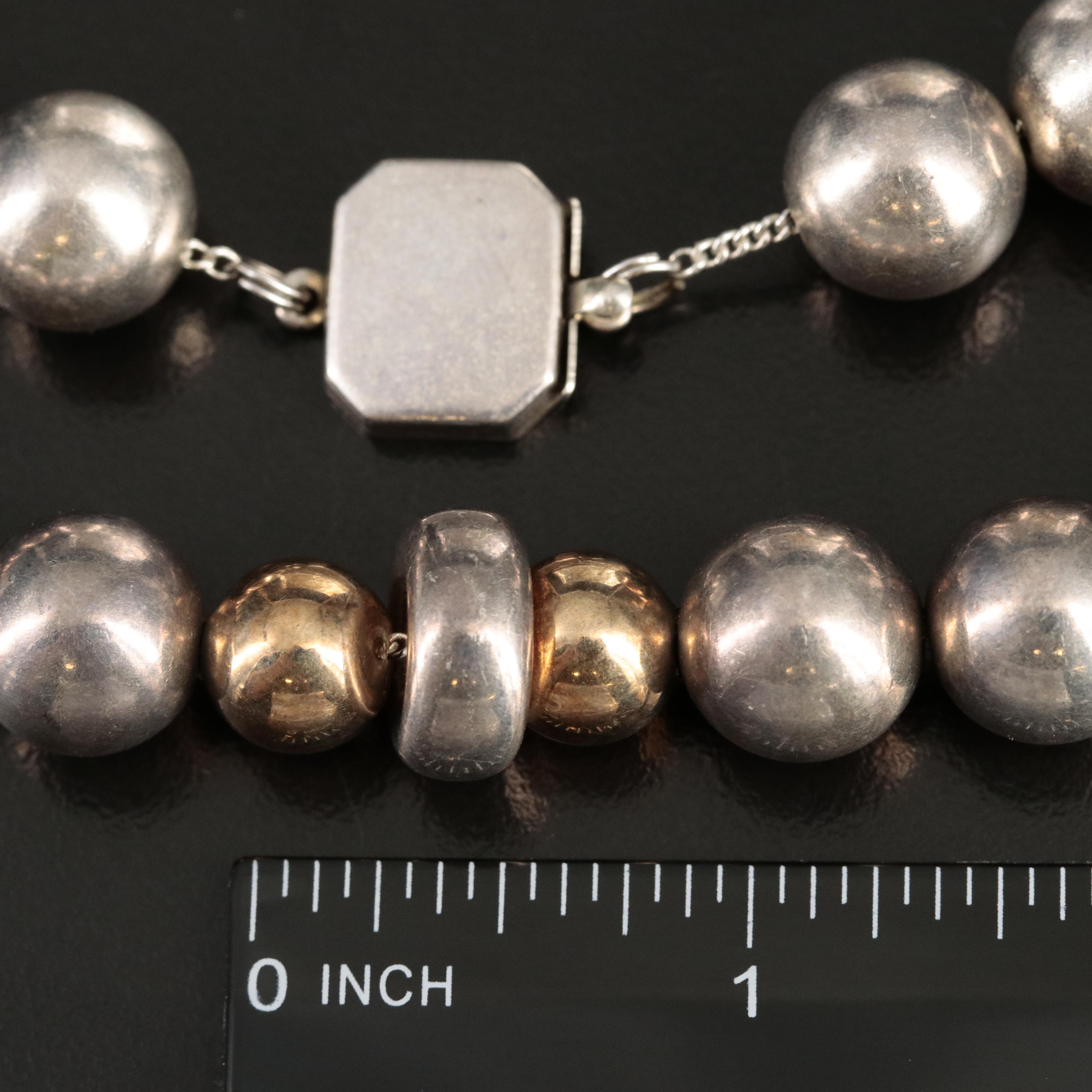 Sterling Bead Necklace