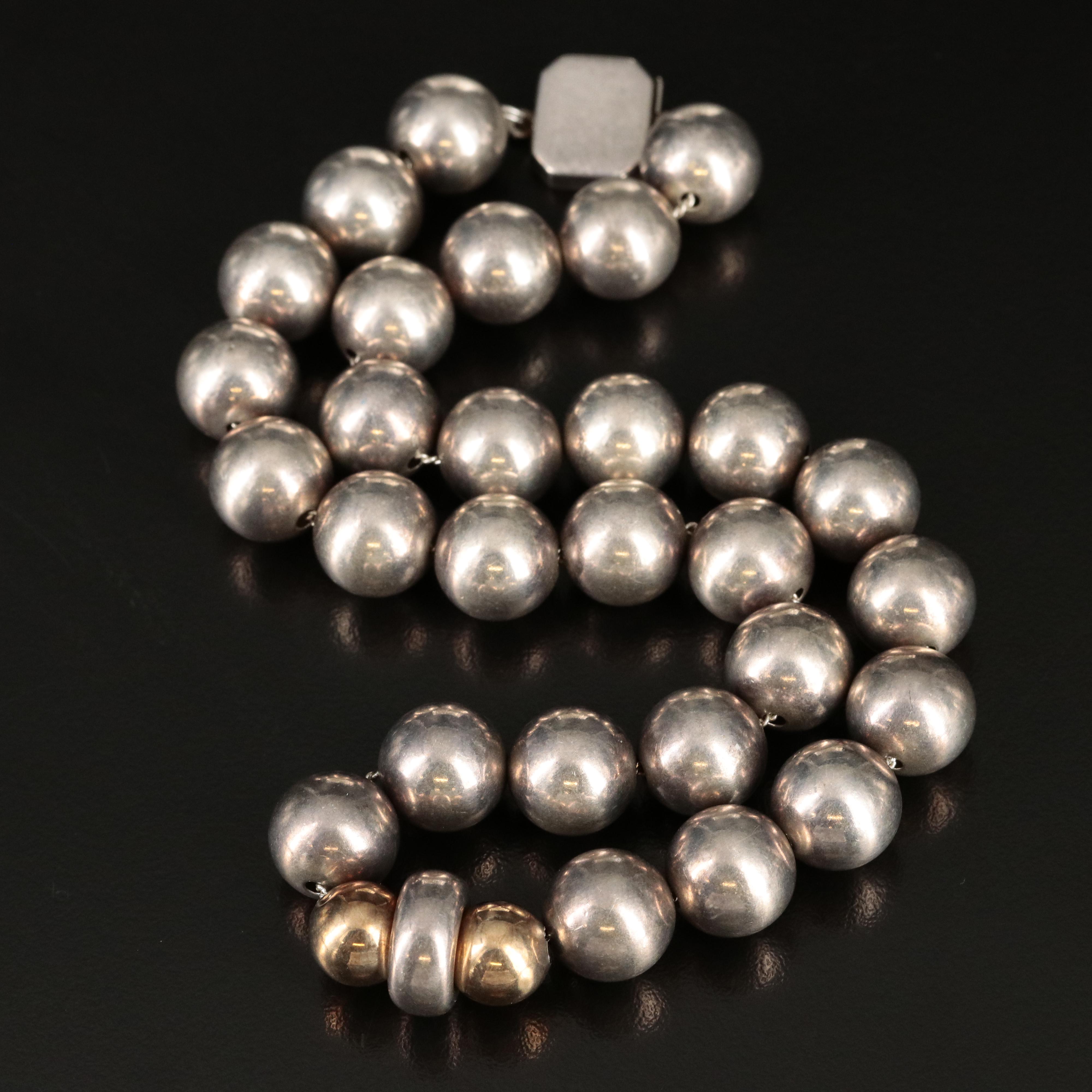 Sterling Bead Necklace