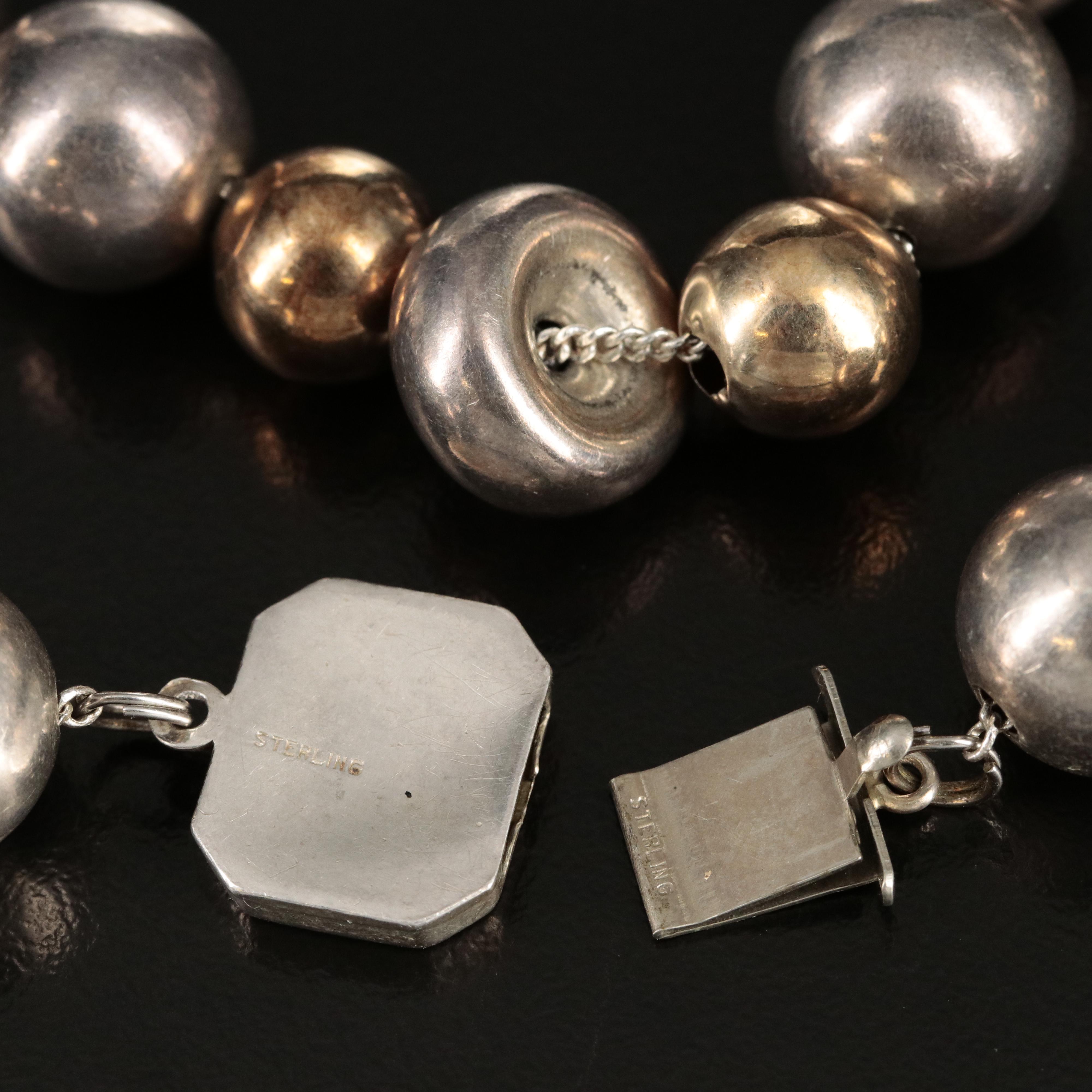 Sterling Bead Necklace