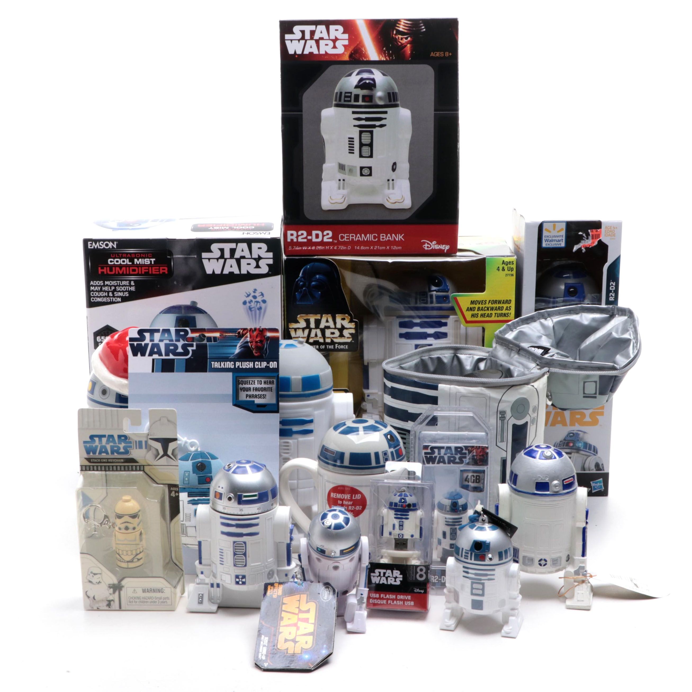 Star Wars R2-D2 Themed Toys, Humidifier, Bank, Key Chains, Lunch Box and More
