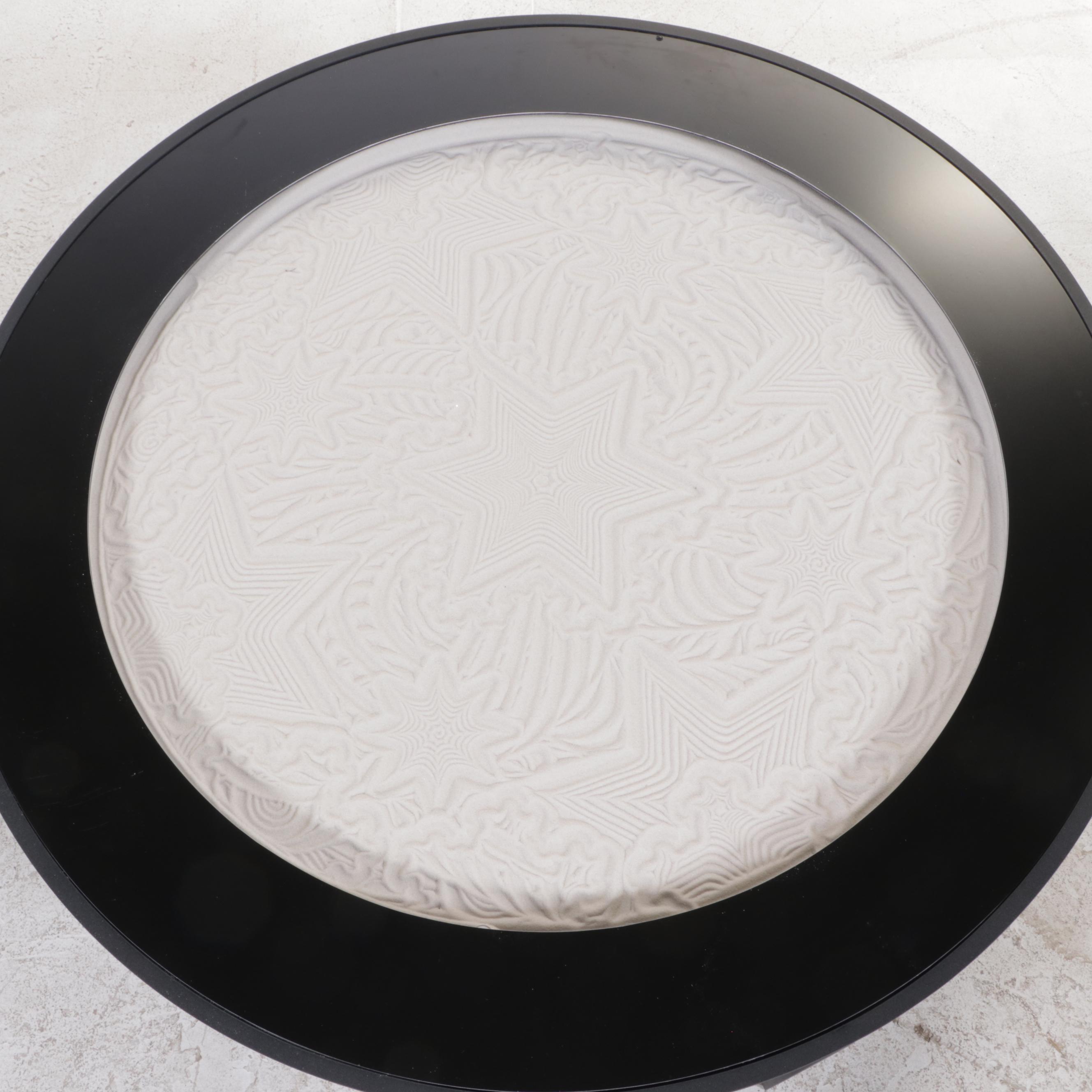 Sisyphus Industries Walnut and Steel Kinetic Art Coffee Table, 21st Century