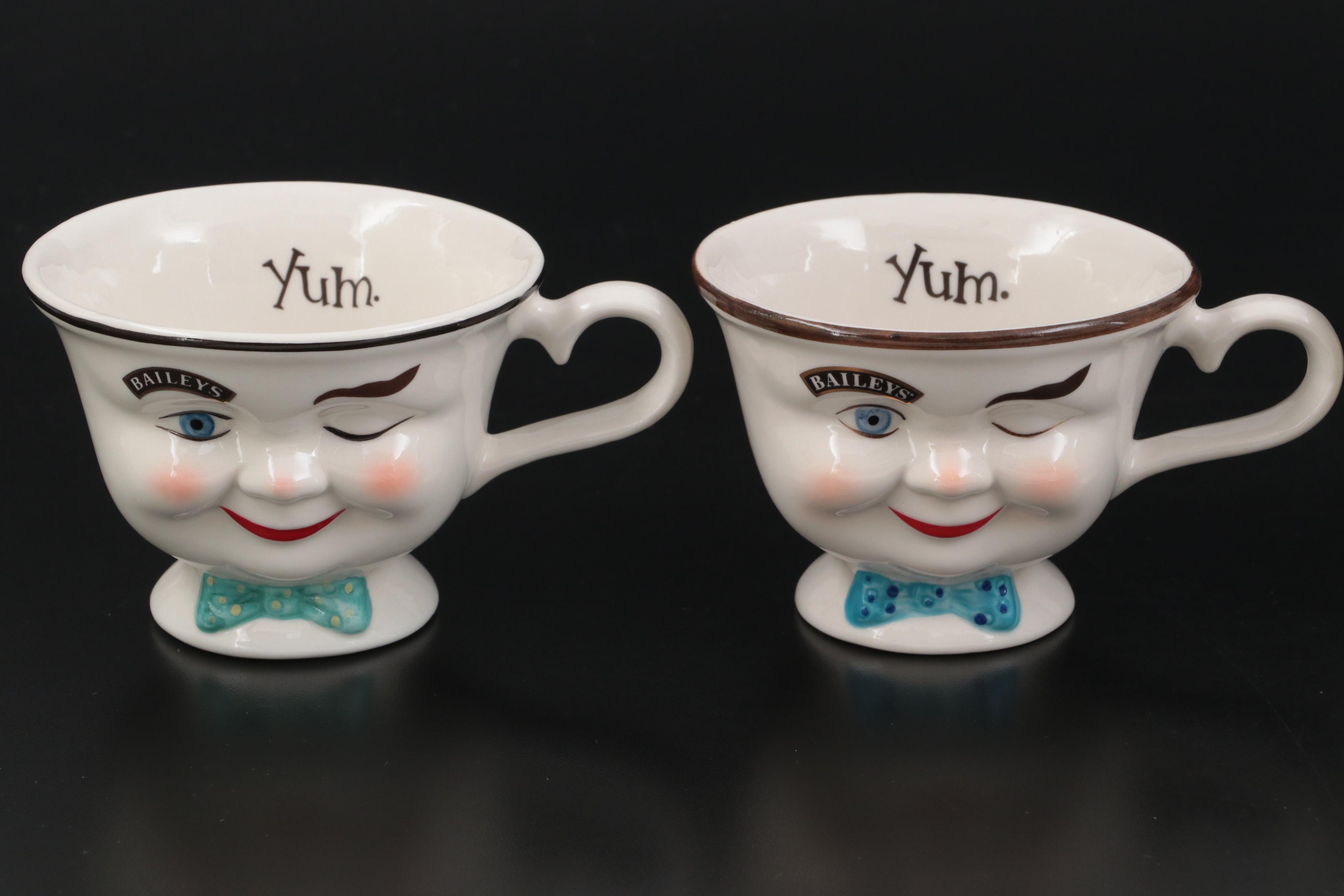 Ceramic Baileys Winking Cups