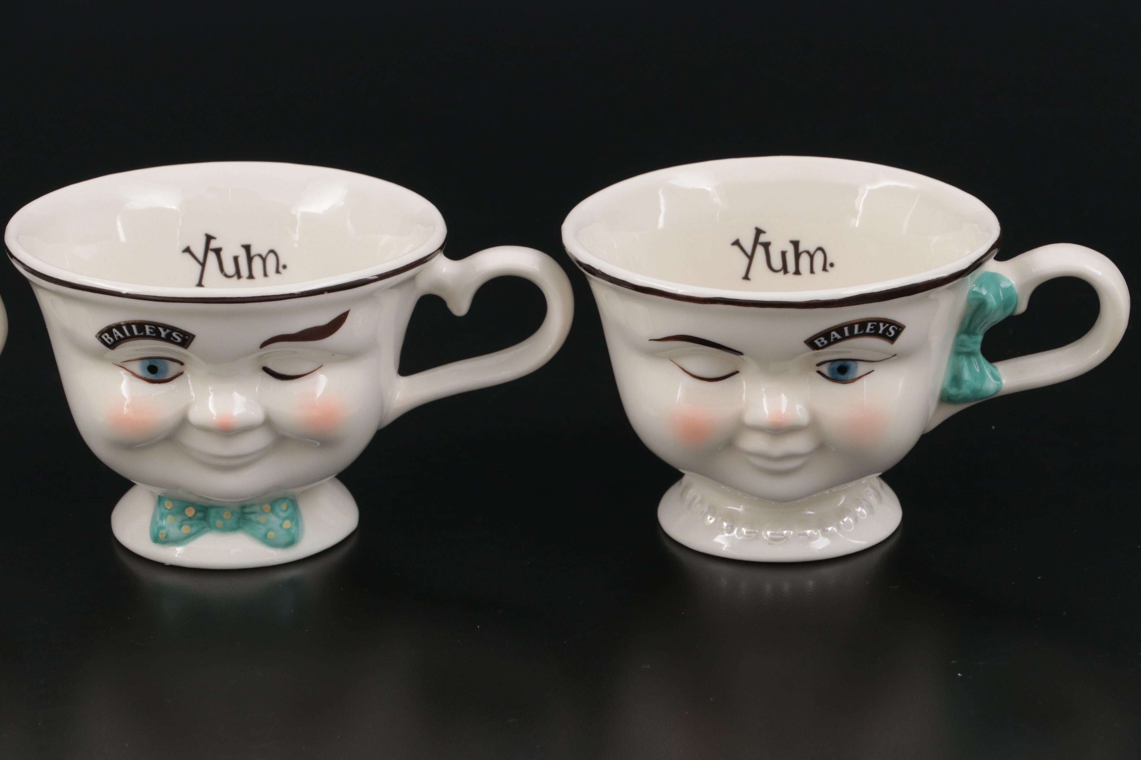 Ceramic Baileys Winking Cups