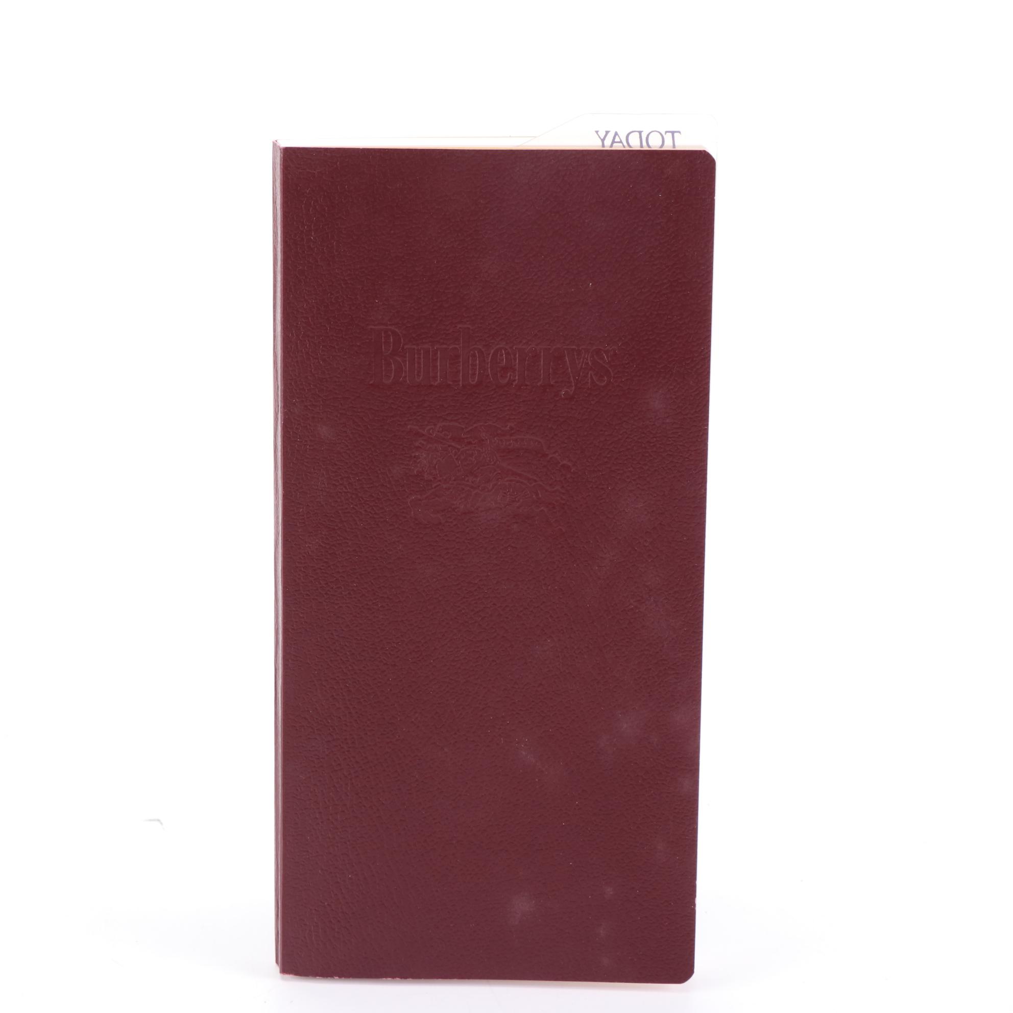 Burberrys Haymarket Check Planner Cover with Agenda and Address Books