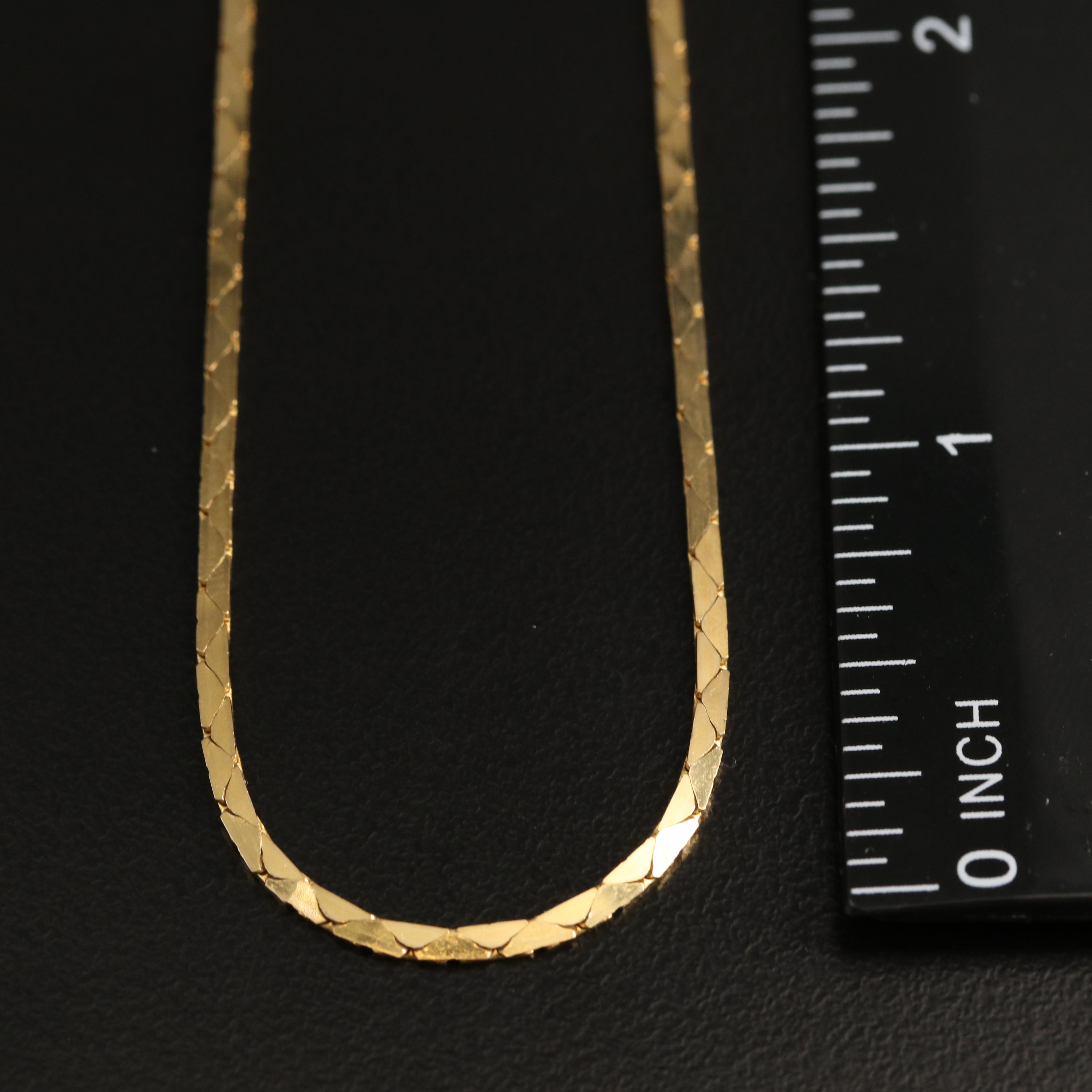 14K Boston Chain Necklace