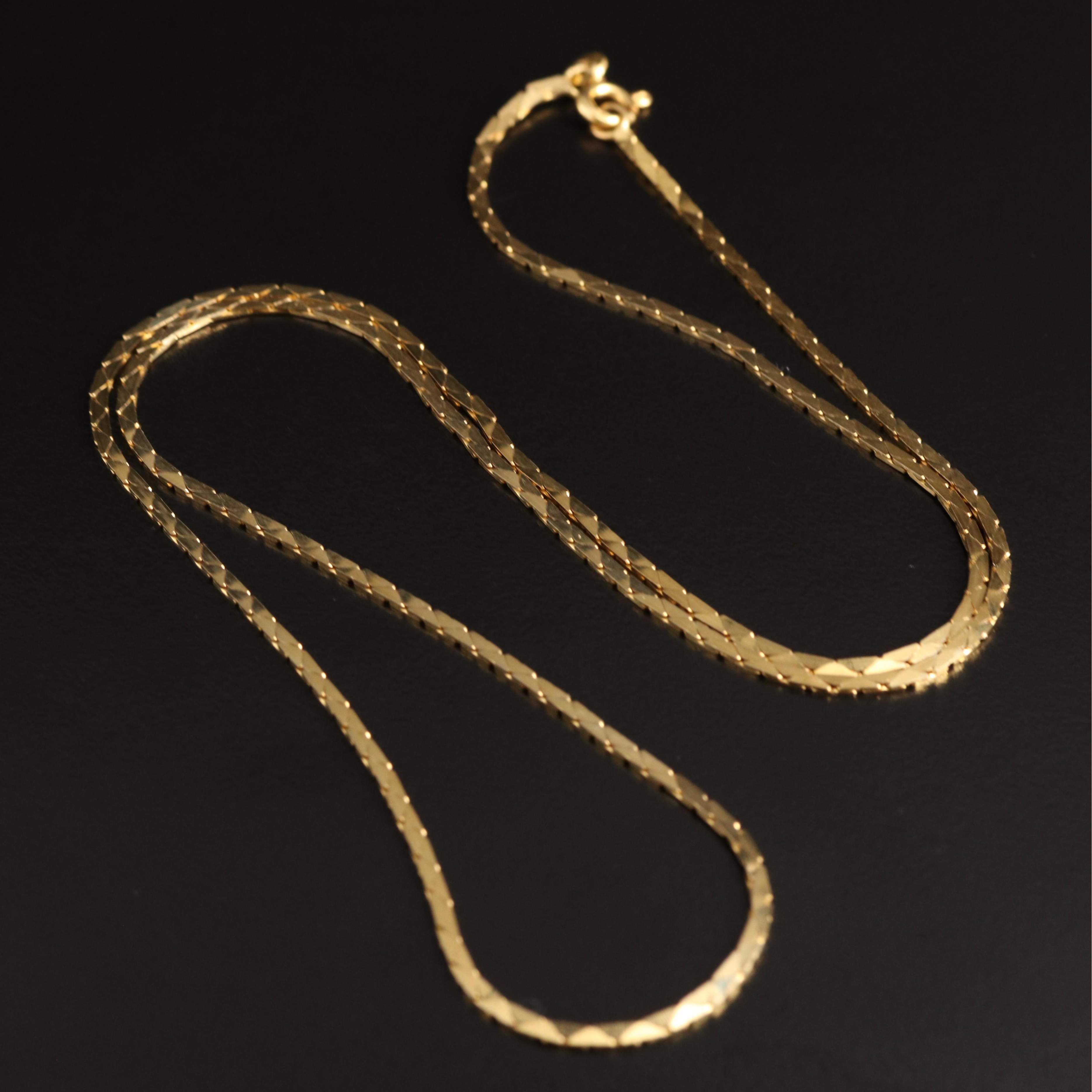 14K Boston Chain Necklace