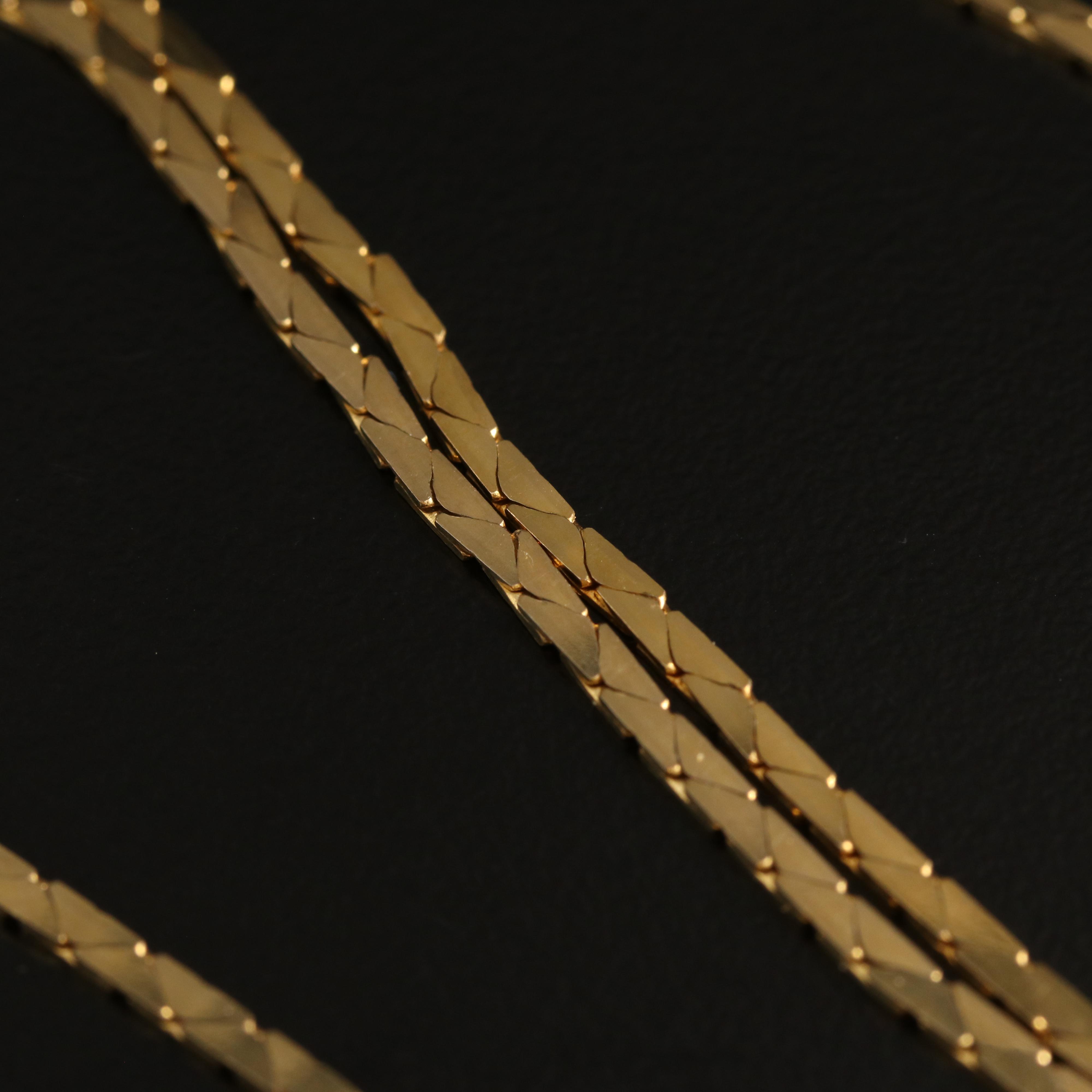 14K Boston Chain Necklace