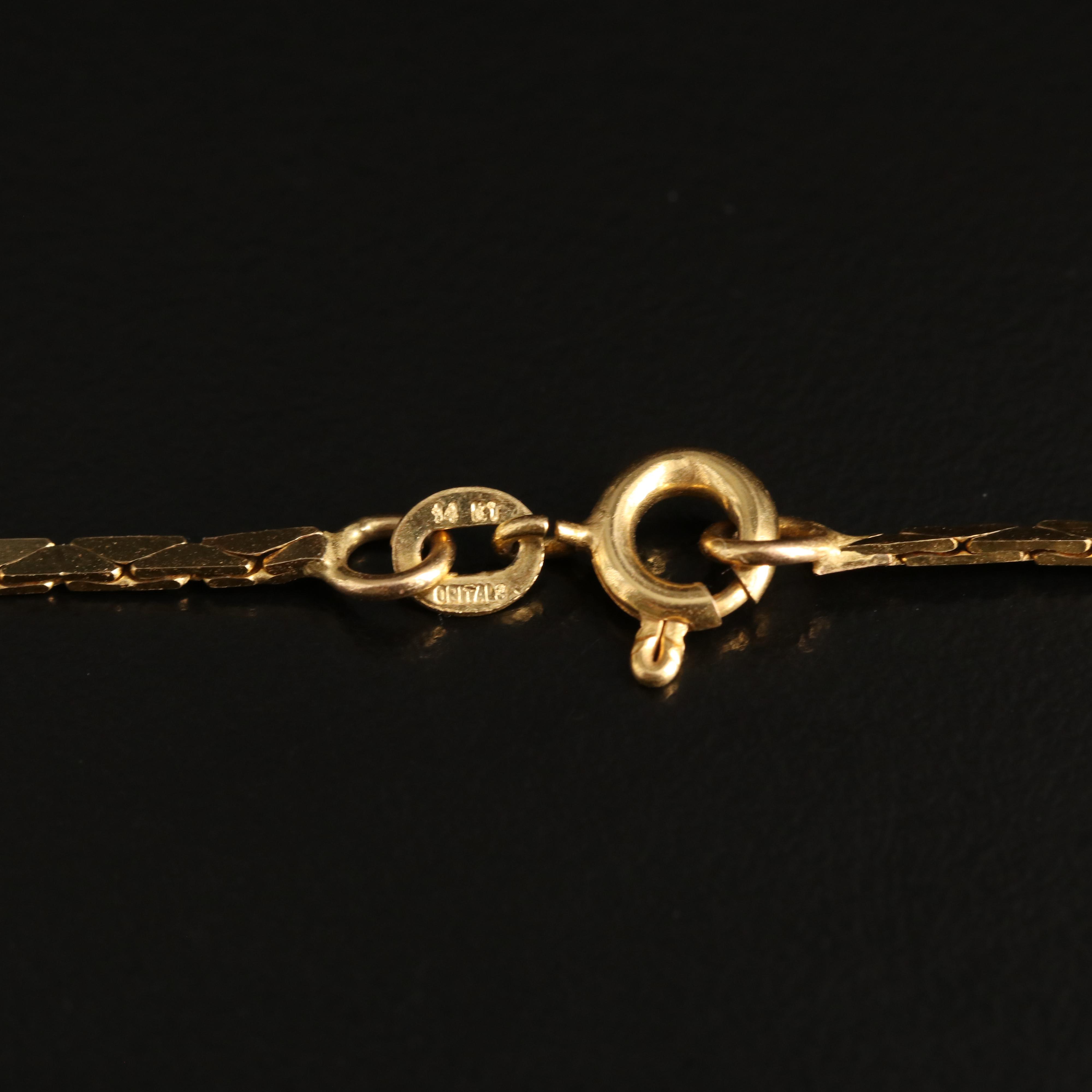 14K Boston Chain Necklace