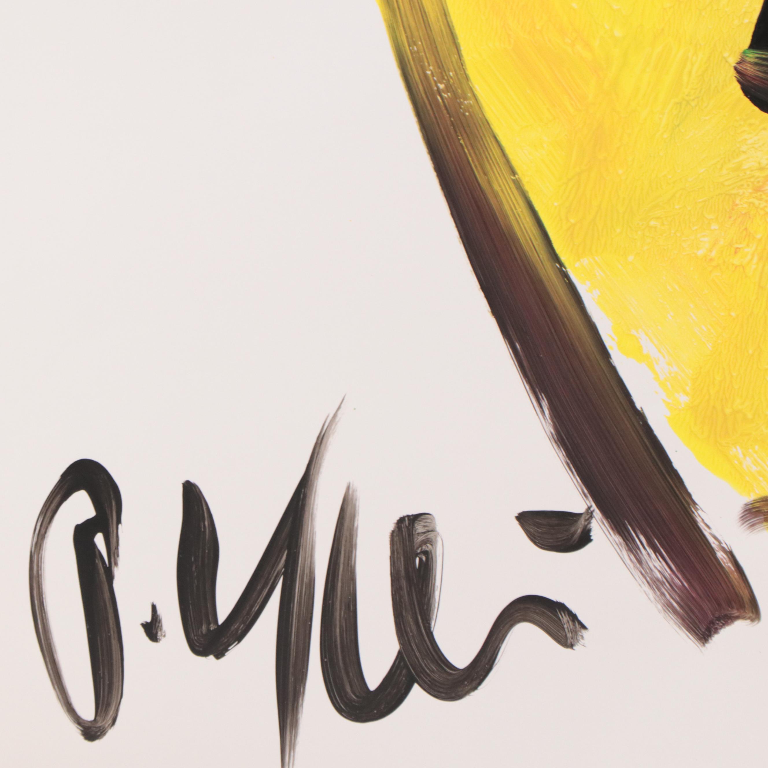 Peter Keil Abstract Portrait Acrylic Painting