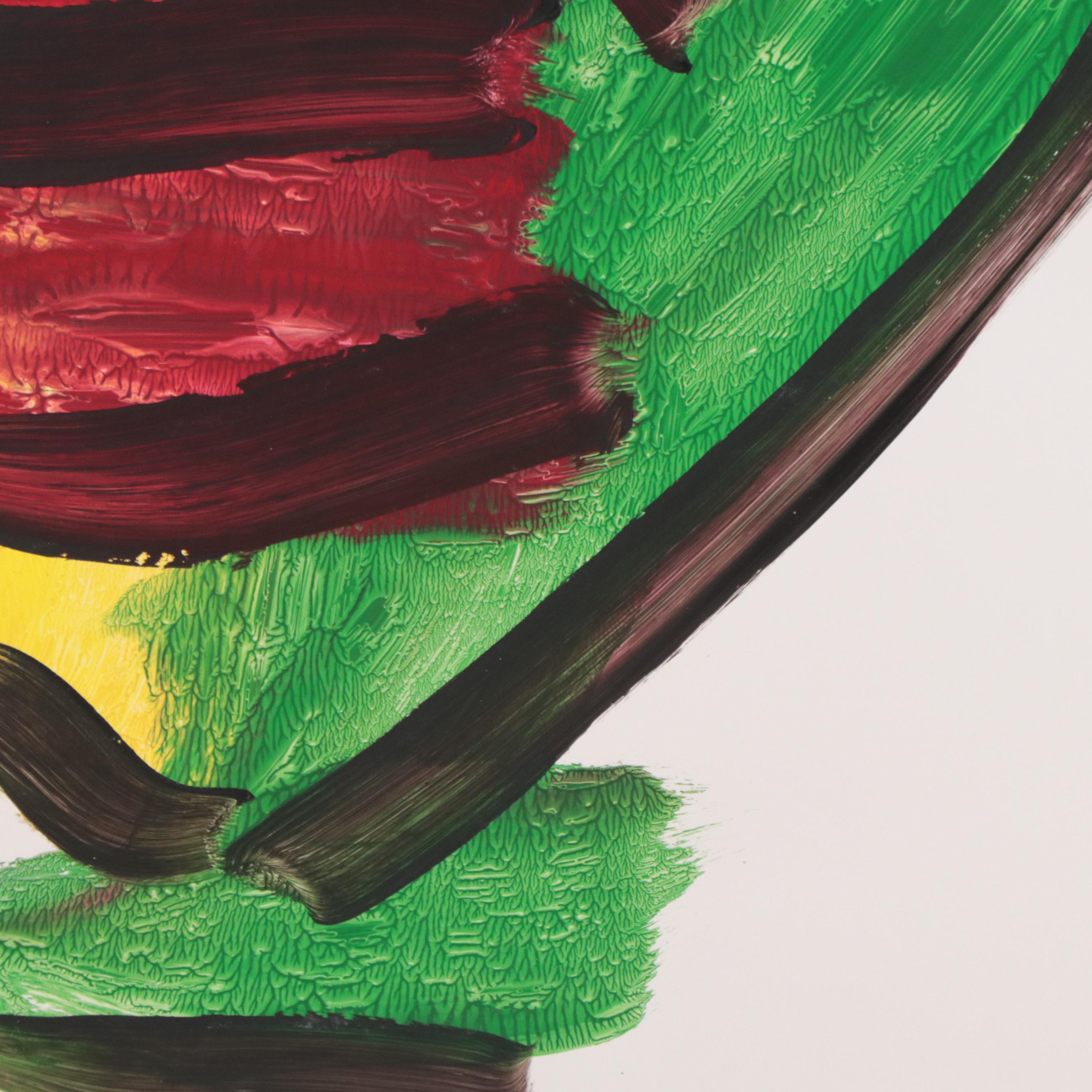 Peter Keil Abstract Portrait Acrylic Painting