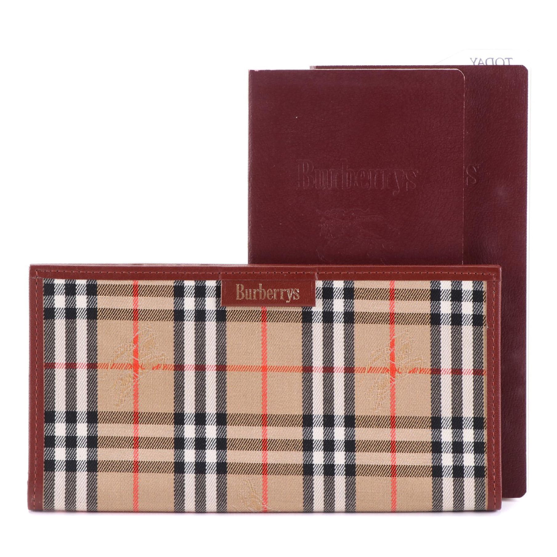 Burberrys Haymarket Check Planner Cover with Agenda and Address Books