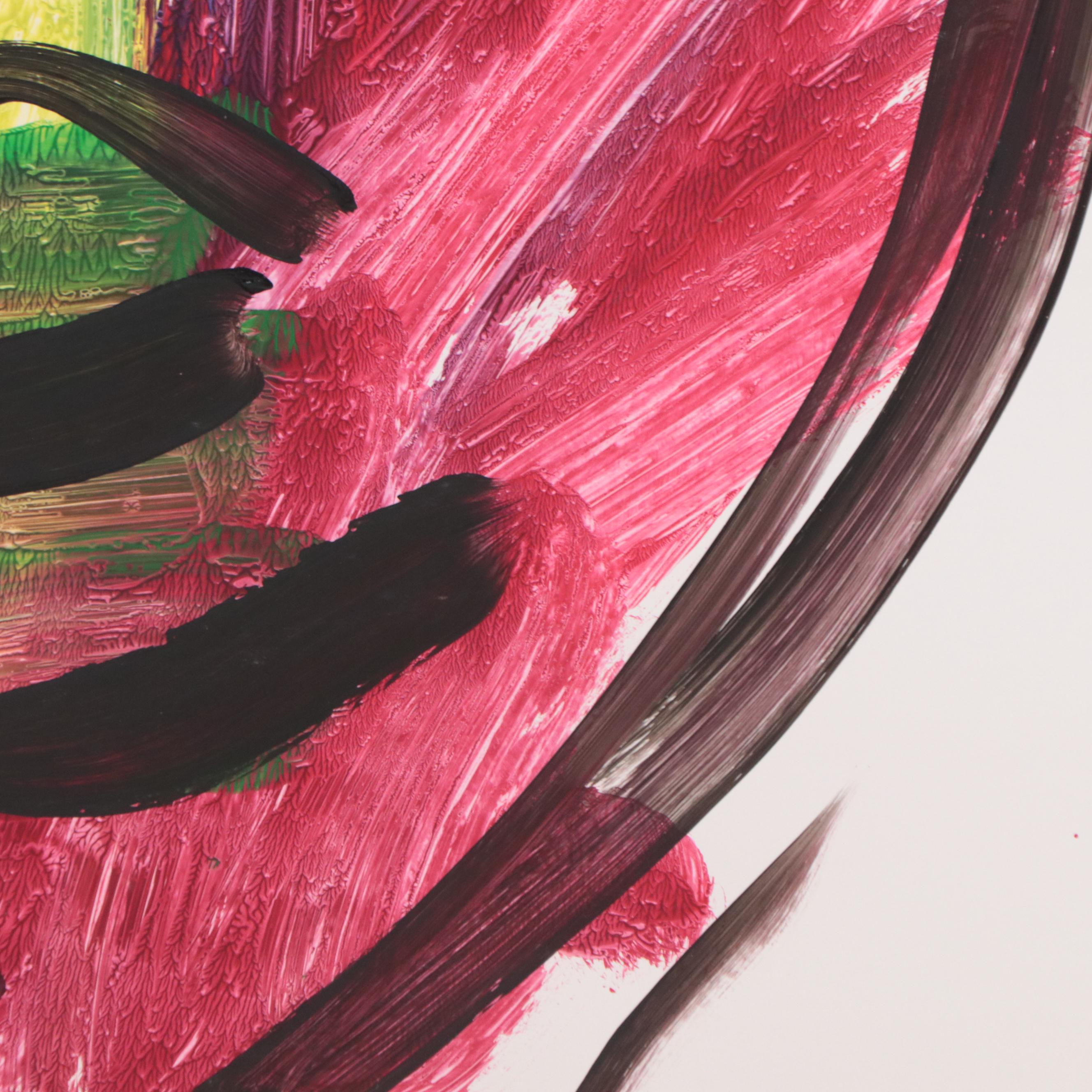 Peter Keil Abstract Portrait Acrylic Painting