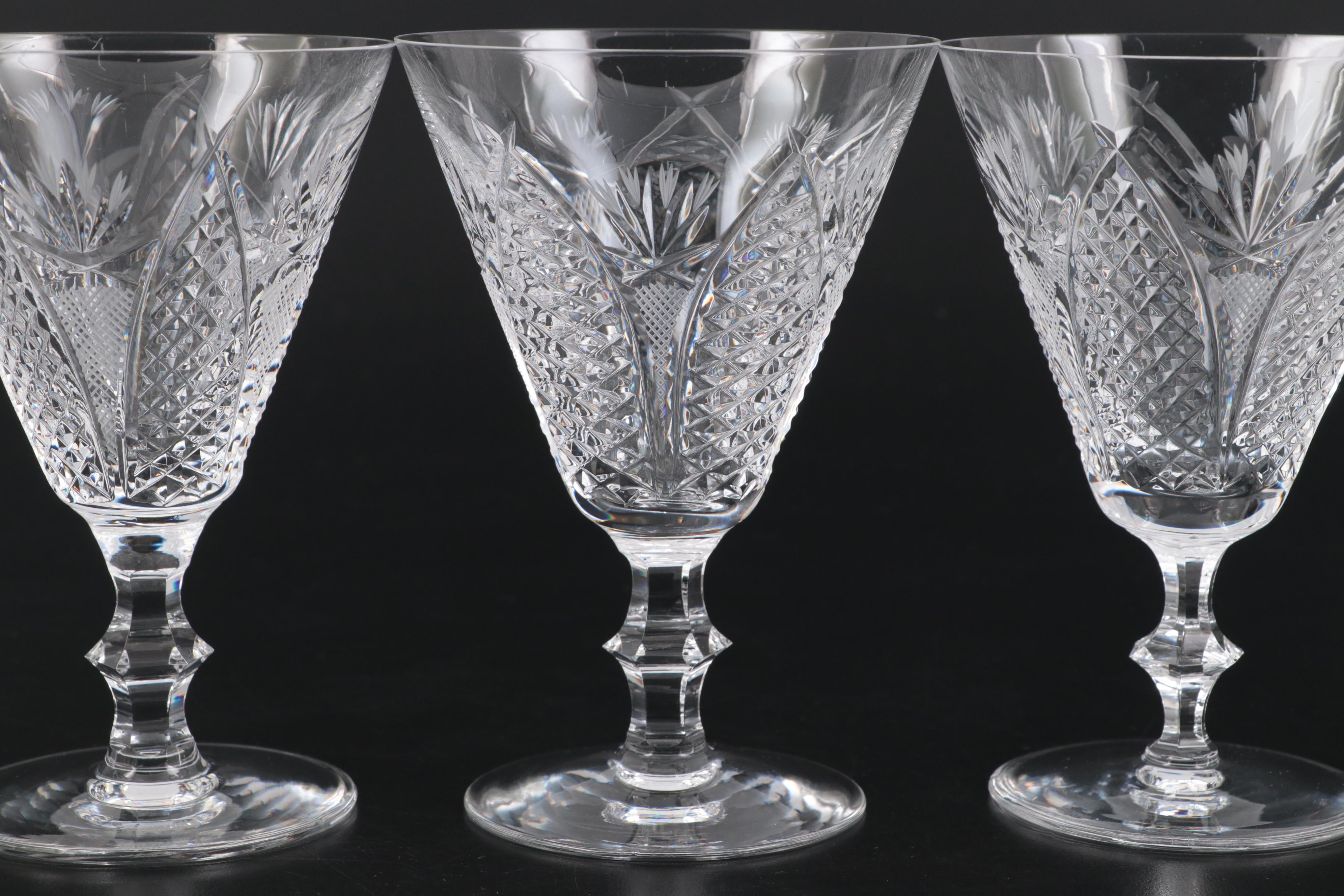 Waterford Crystal "Dunmore" Goblets and Wine Glasses