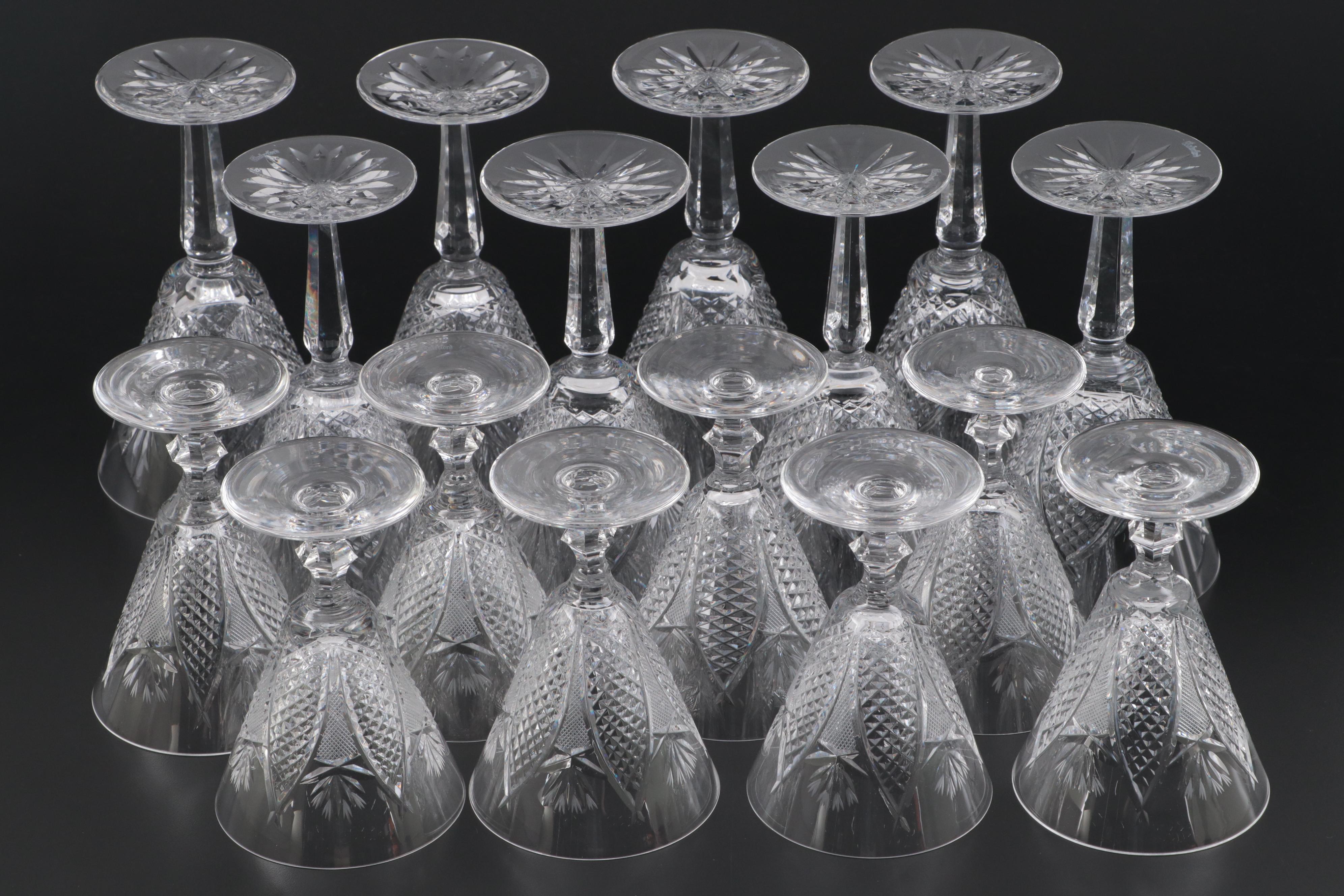 Waterford Crystal "Dunmore" Goblets and Wine Glasses