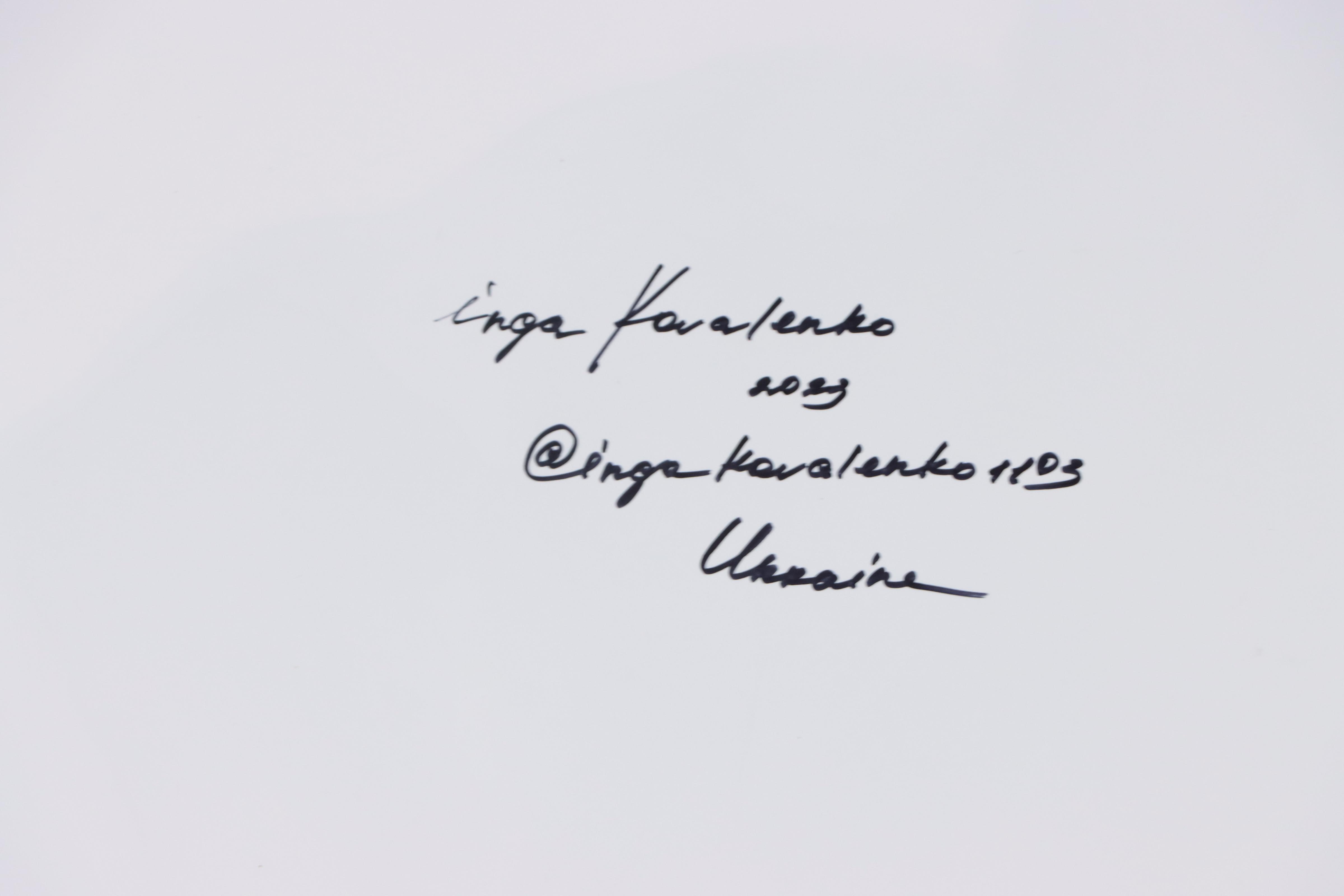 Inga Kovalenko Abstract Ink Painting, 2023