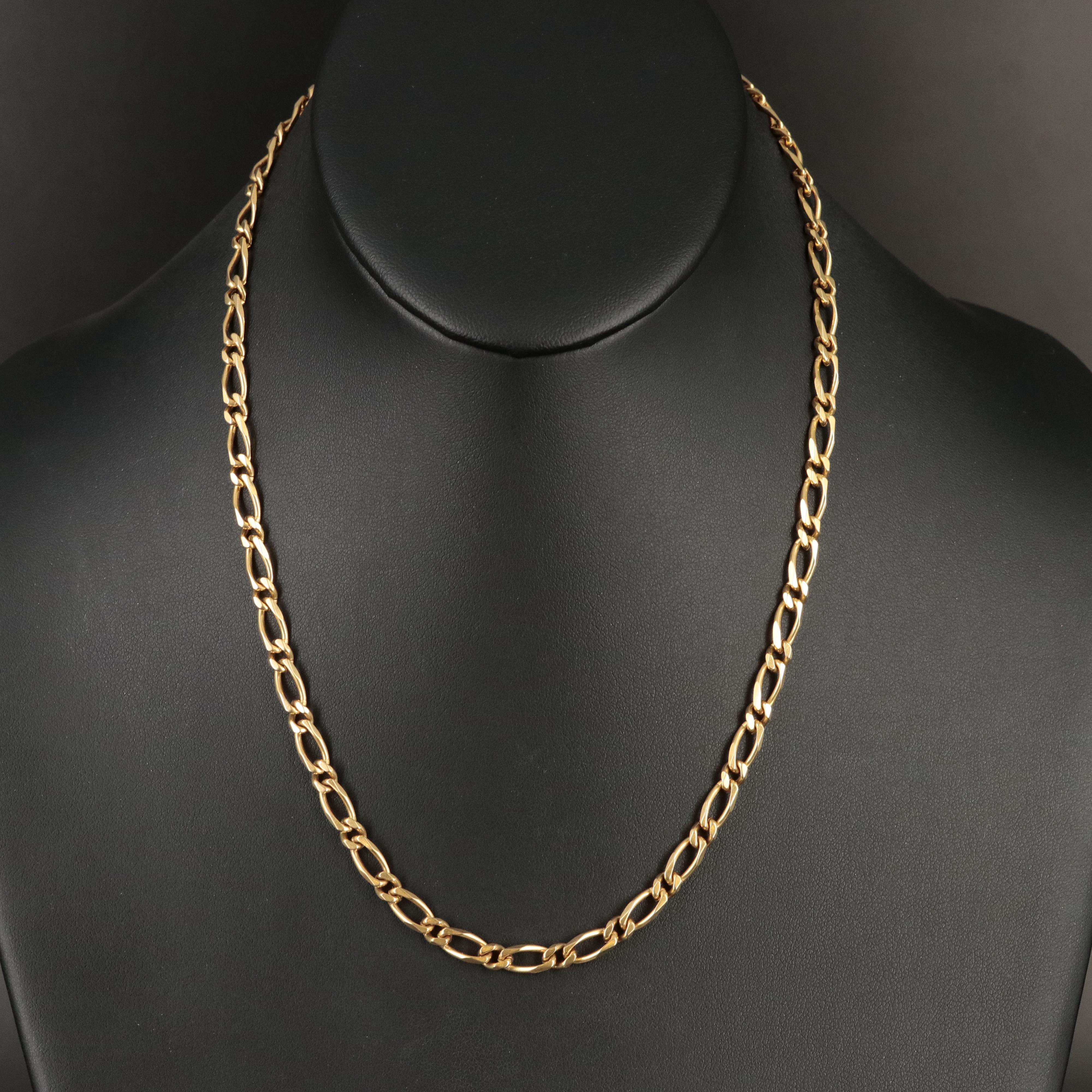 14K Fancy Curb Chain Necklace