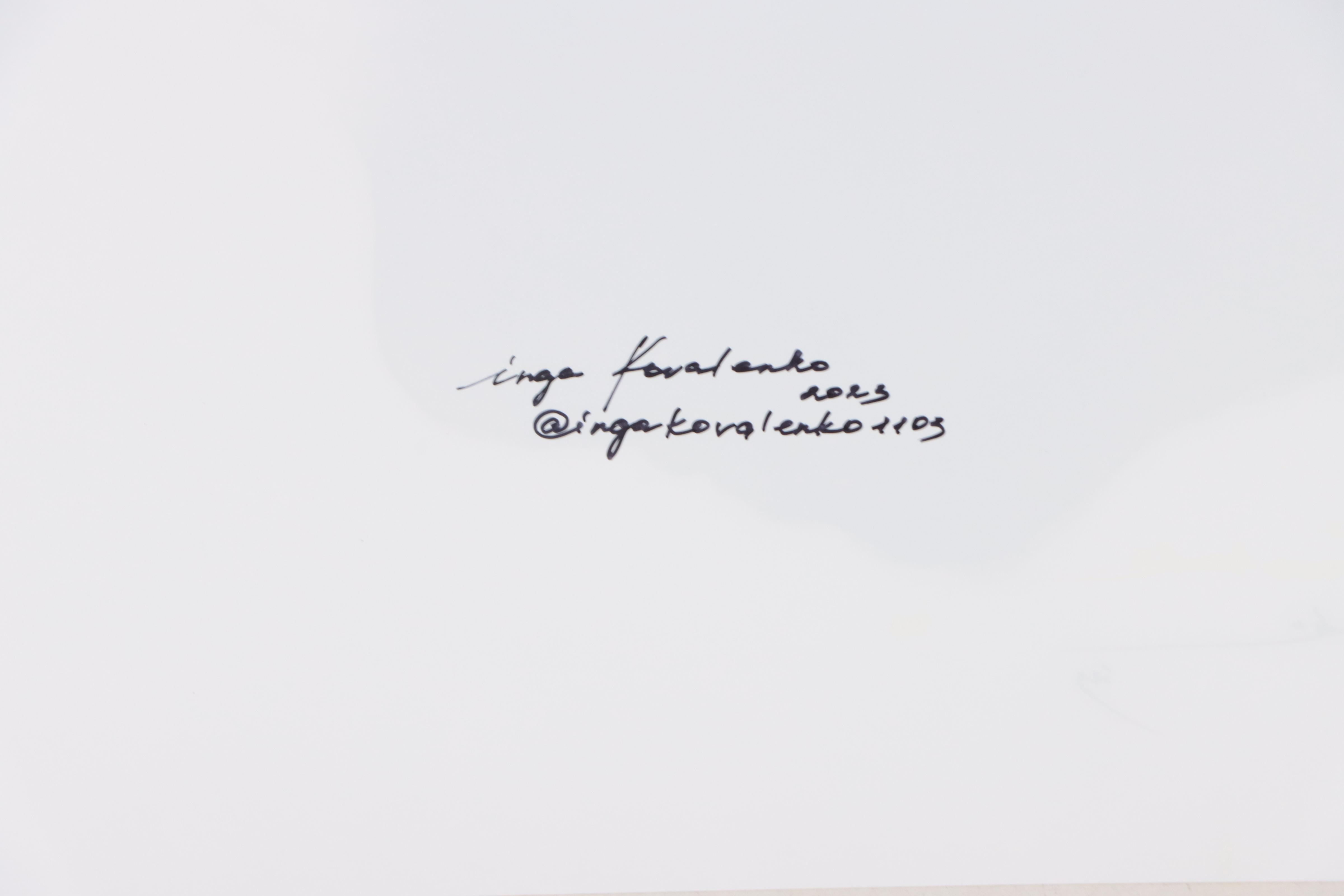 Inga Kovalenko Abstract Ink Painting, 2023