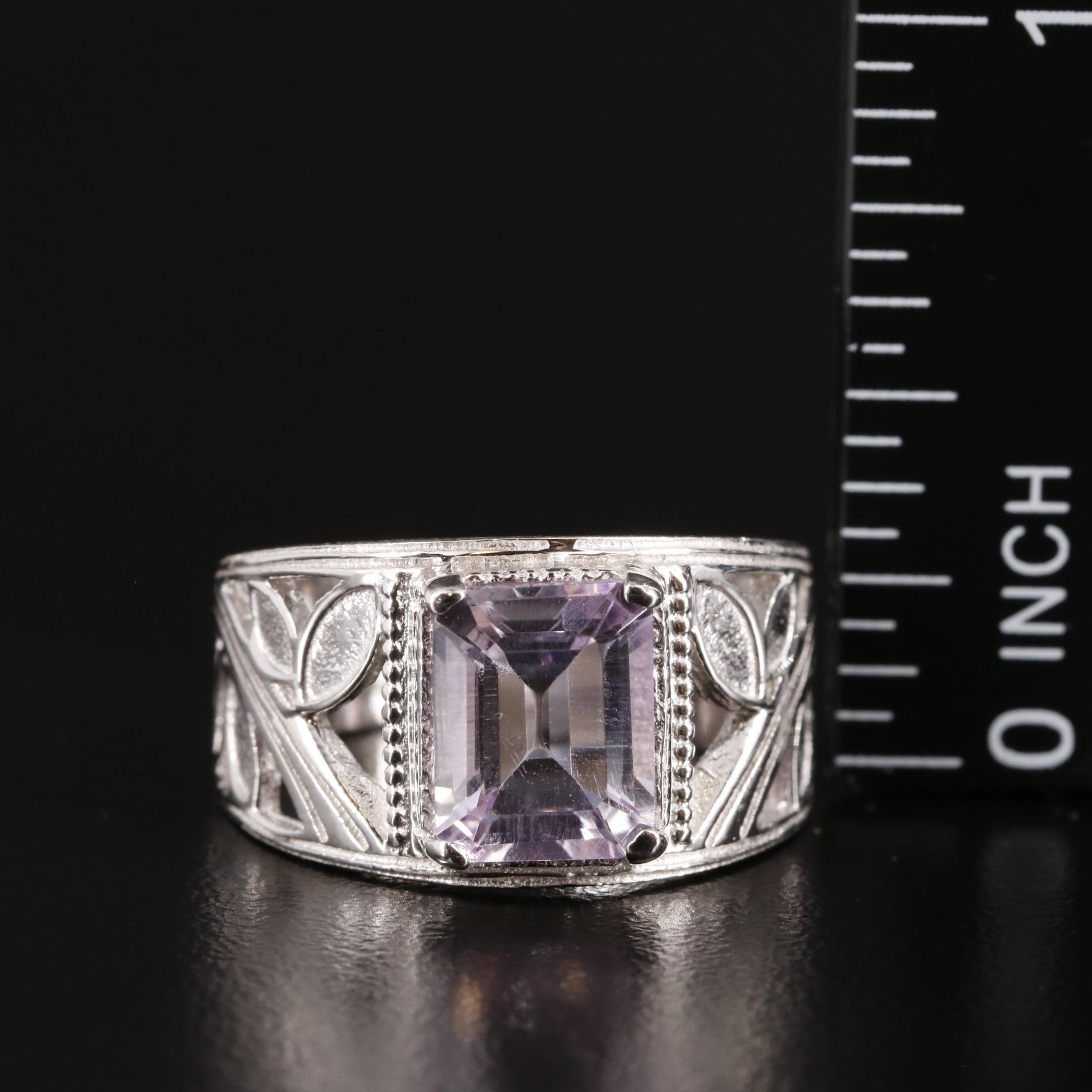 Sterling Silver Amethyst Ring