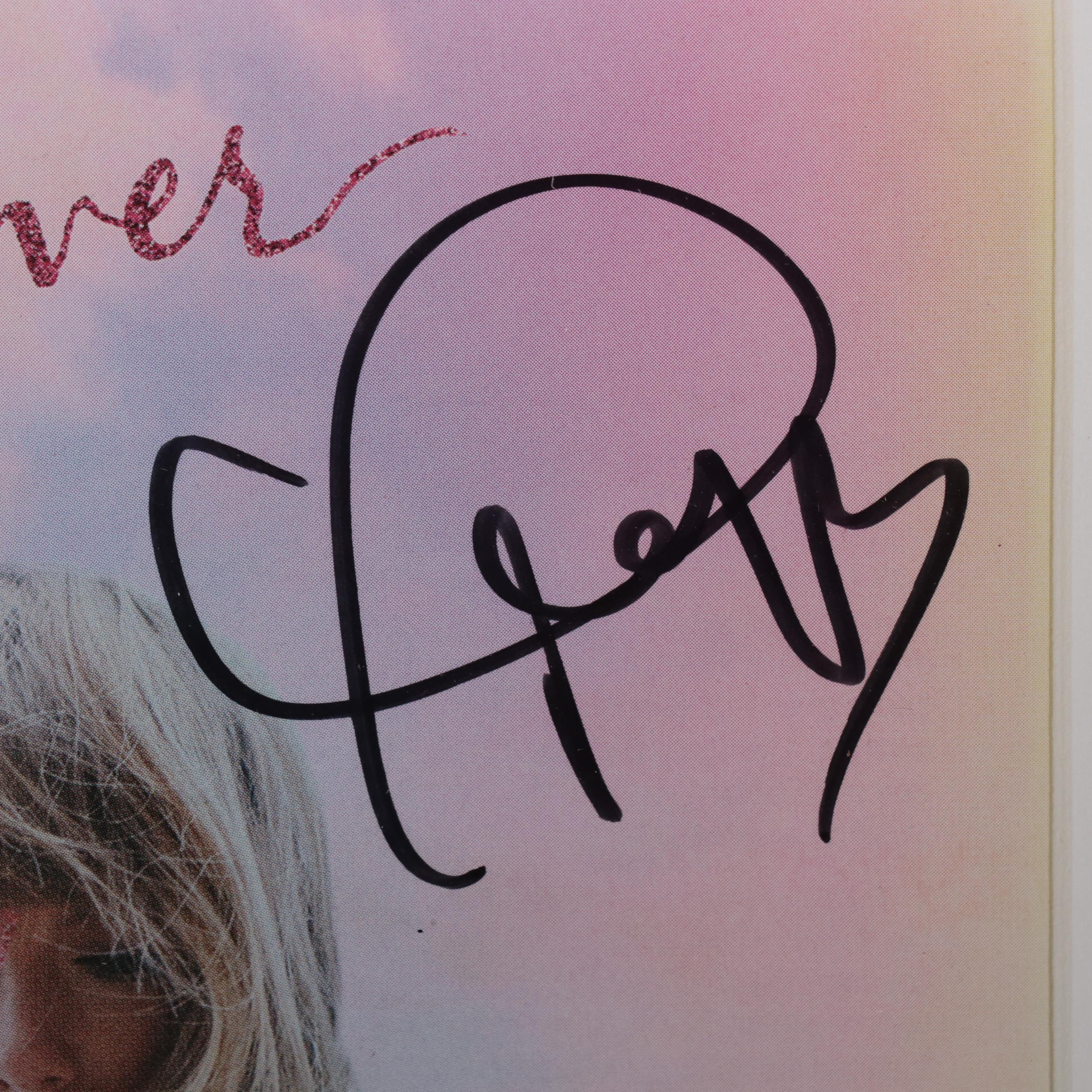 Taylor Swift Signed "Lover" CD in Matted Glass Frame