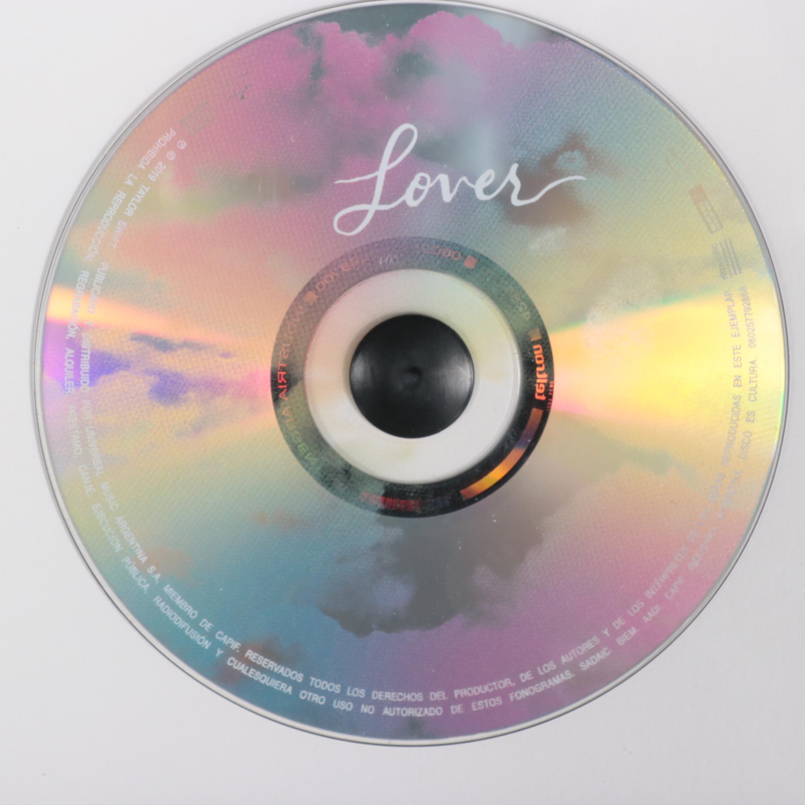 Taylor Swift Signed "Lover" CD in Matted Glass Frame