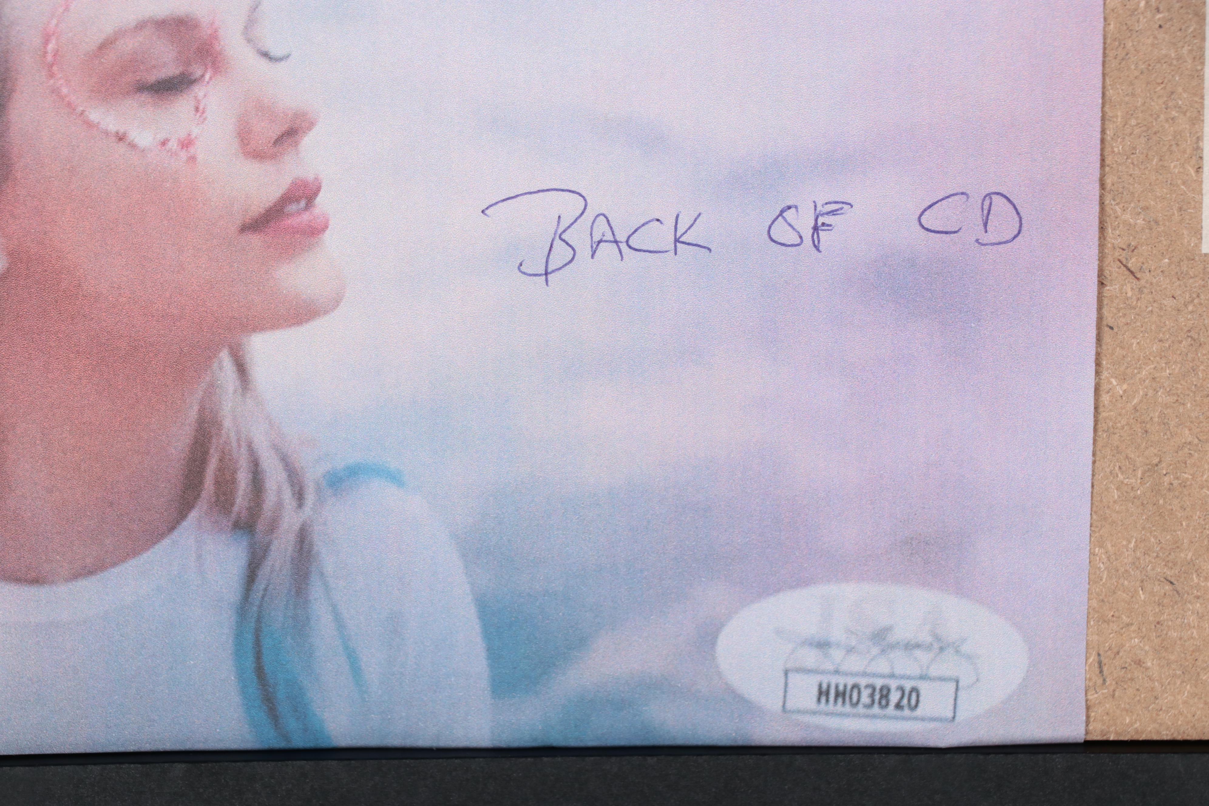 Taylor Swift Signed "Lover" CD in Matted Glass Frame