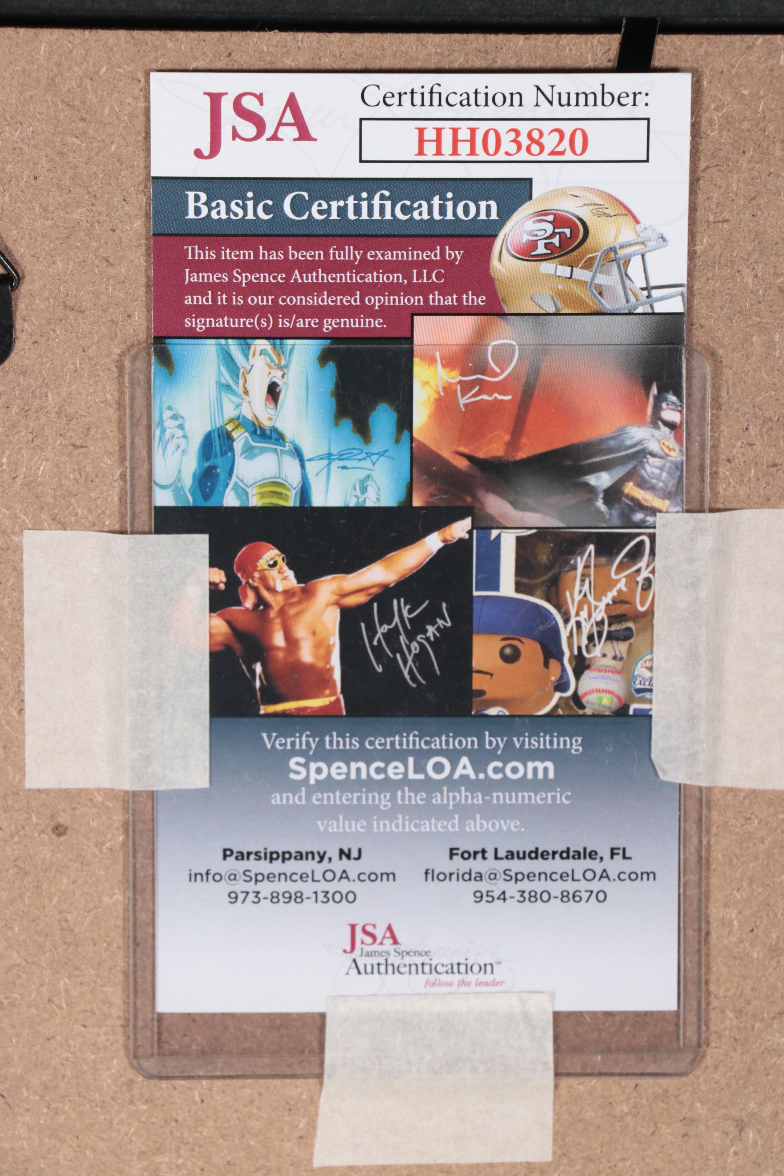 Taylor Swift Signed "Lover" CD in Matted Glass Frame