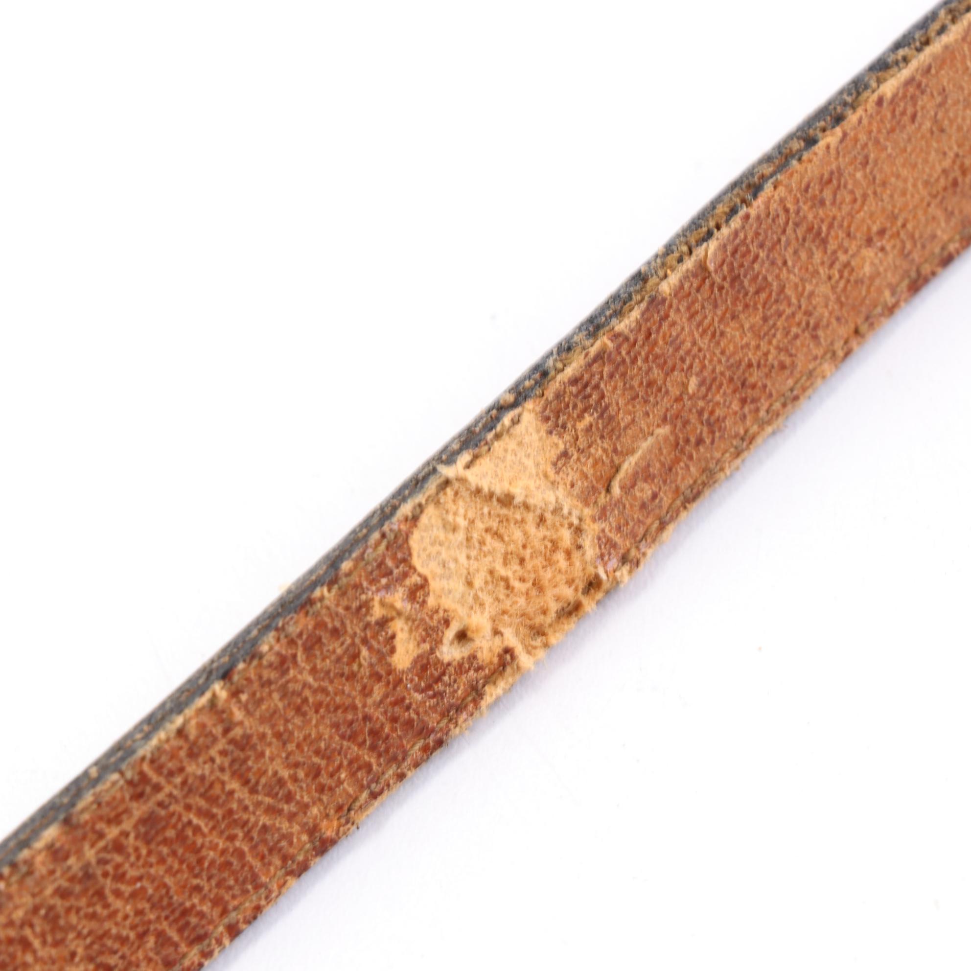 Hand Tooled Leather Shoulder Bag with Convertible Strap