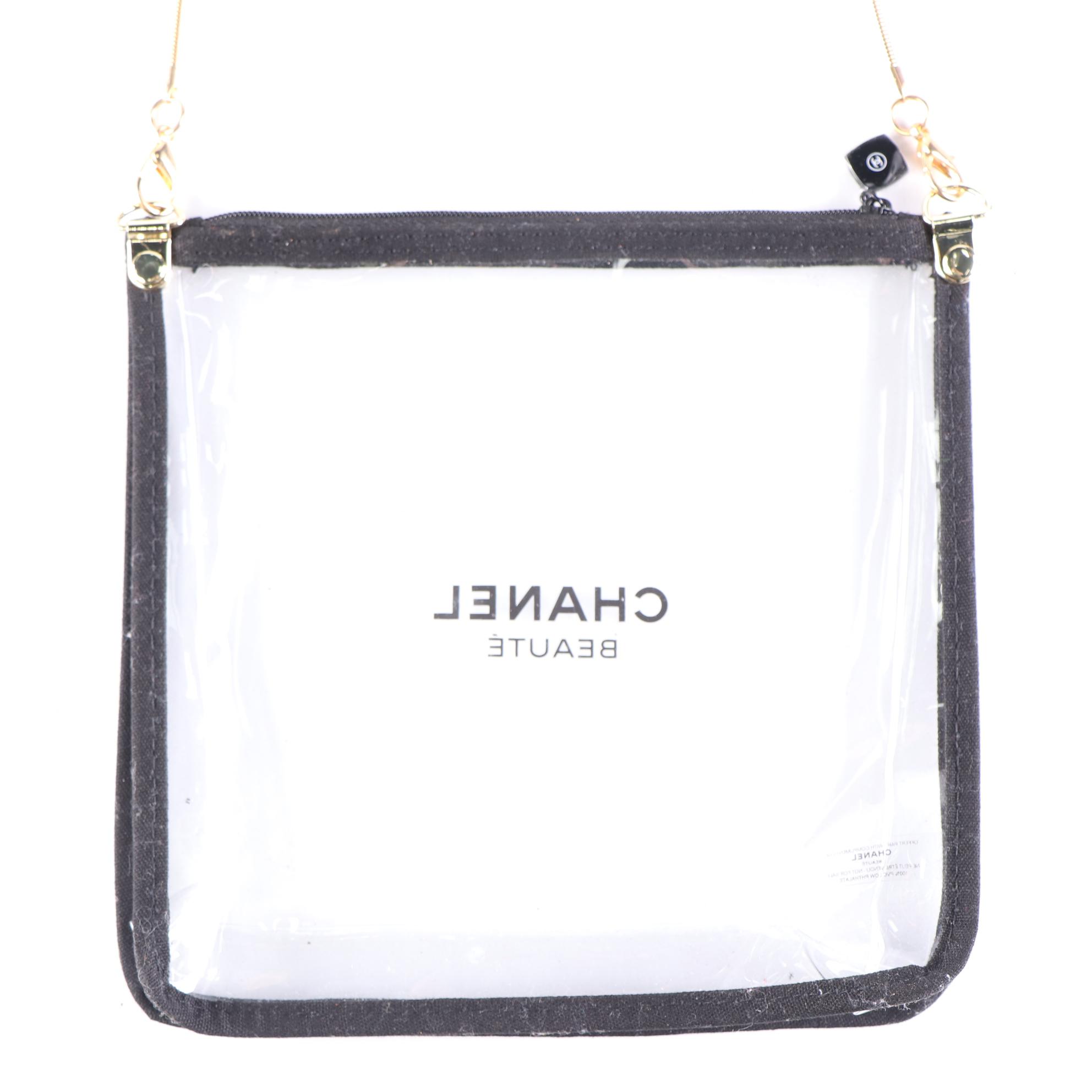 Chanel Beauté Zip Pouch with Chain Strap