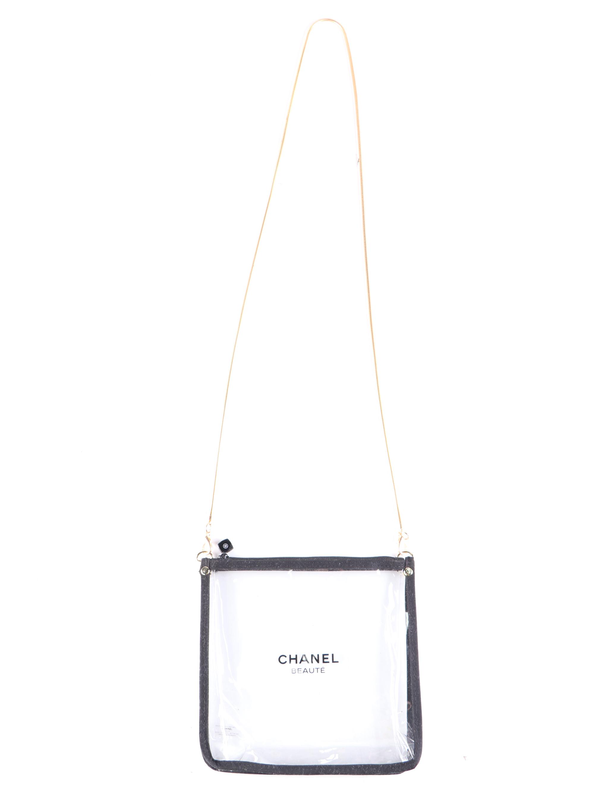 Chanel Beauté Zip Pouch with Chain Strap