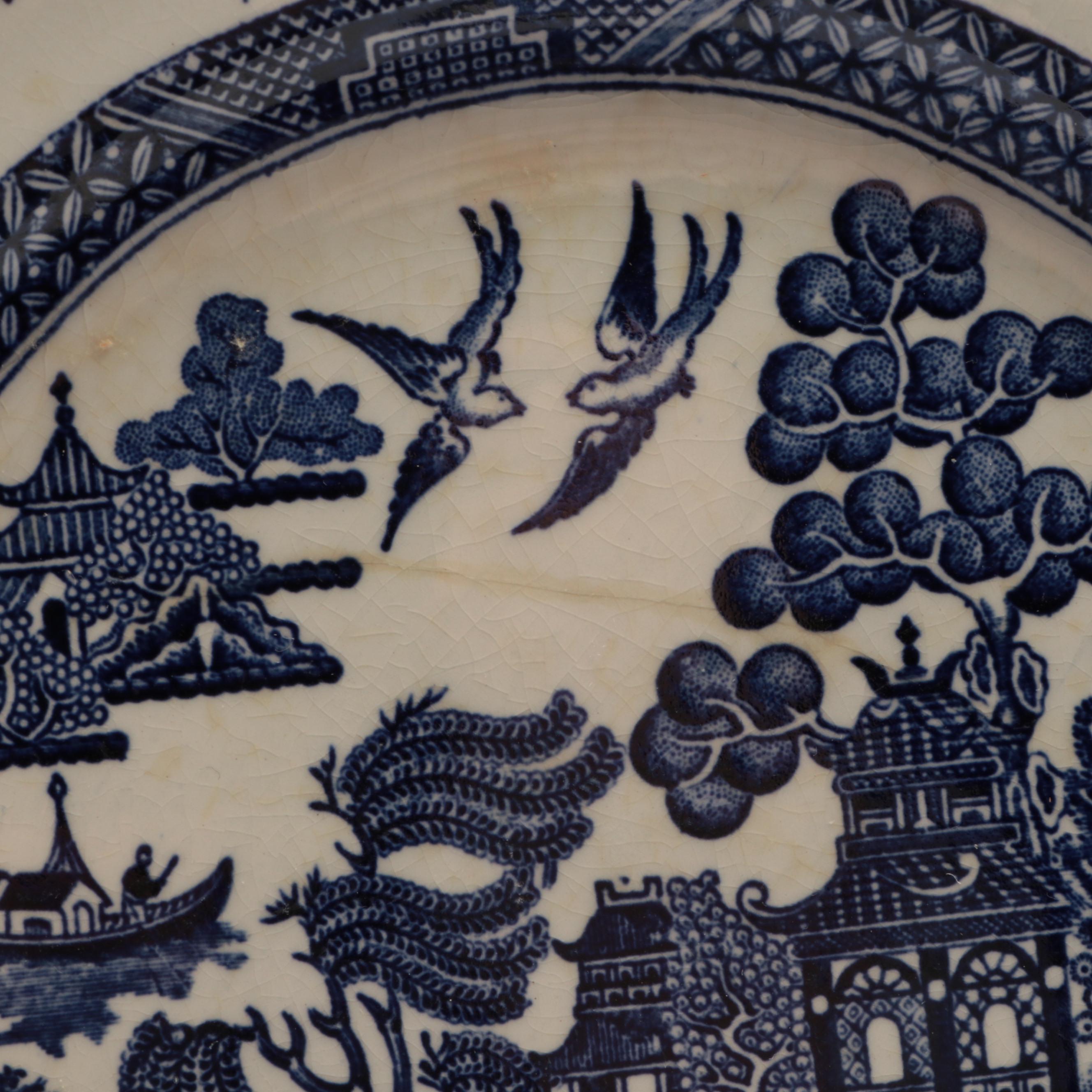 Johnson Bros "Willow Blue" Ironstone Dinnerware and Serveware