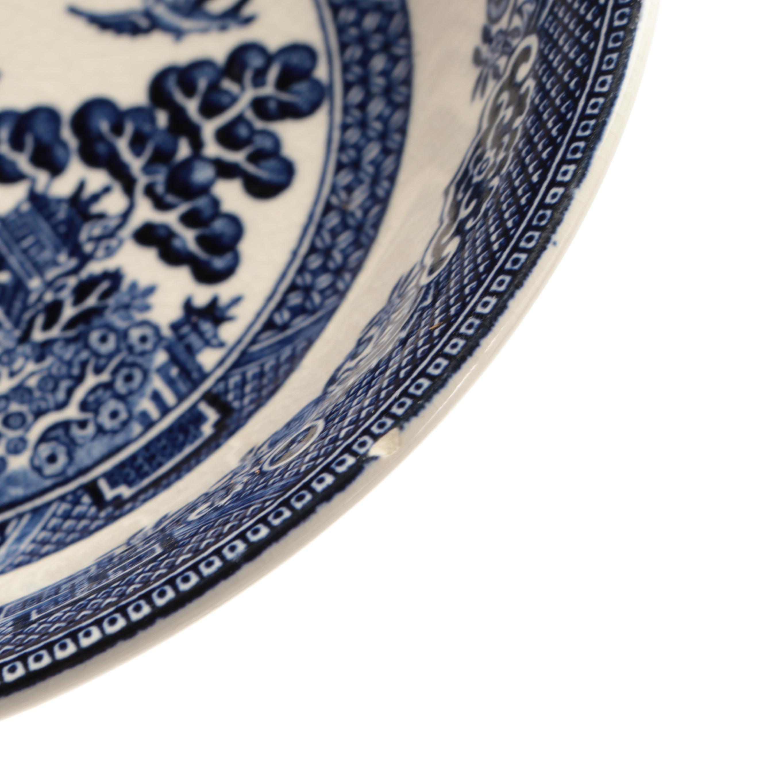 Johnson Bros "Willow Blue" Ironstone Dinnerware and Serveware