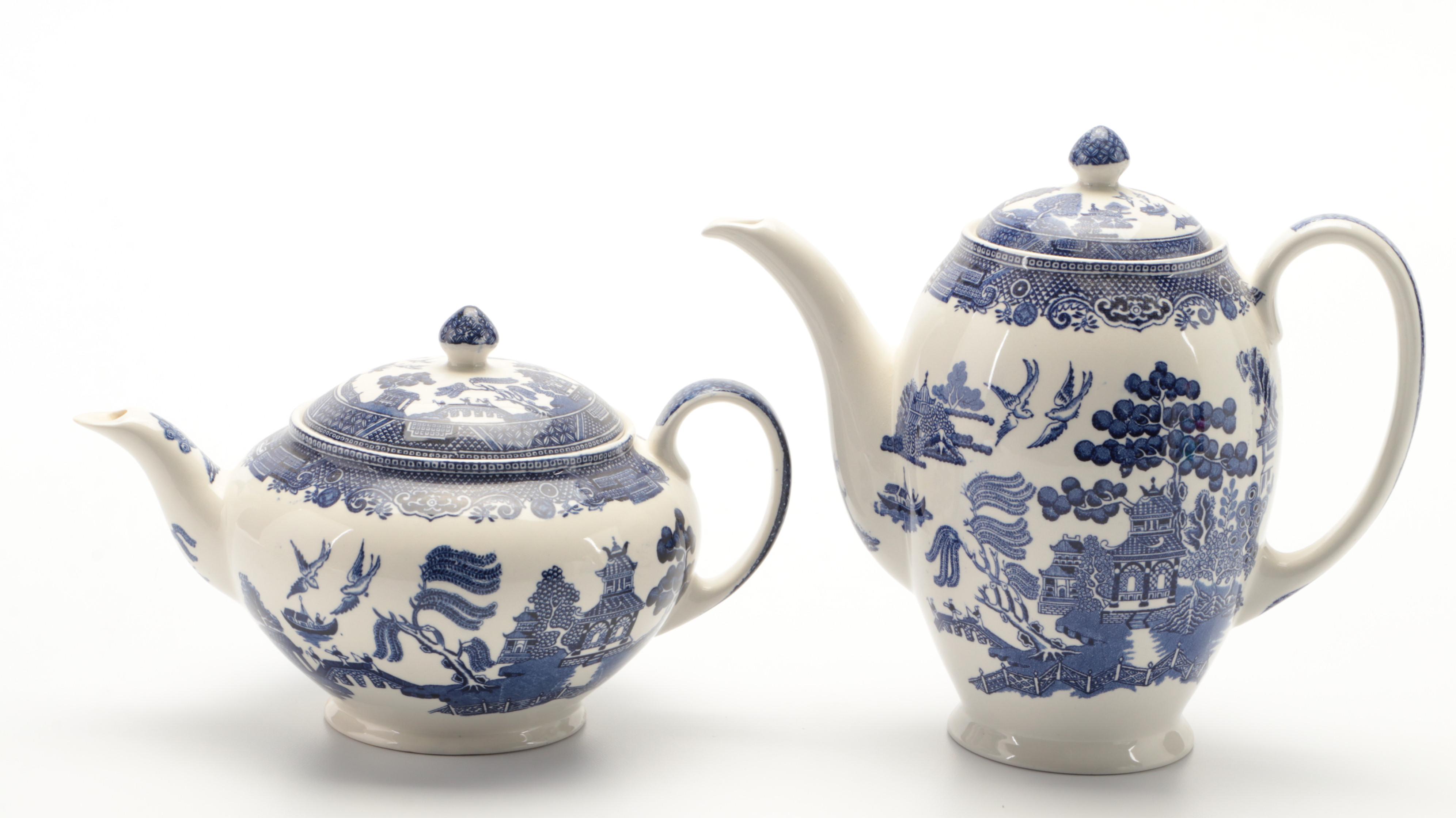 Johnson Bros "Willow Blue" Ironstone Dinnerware and Serveware