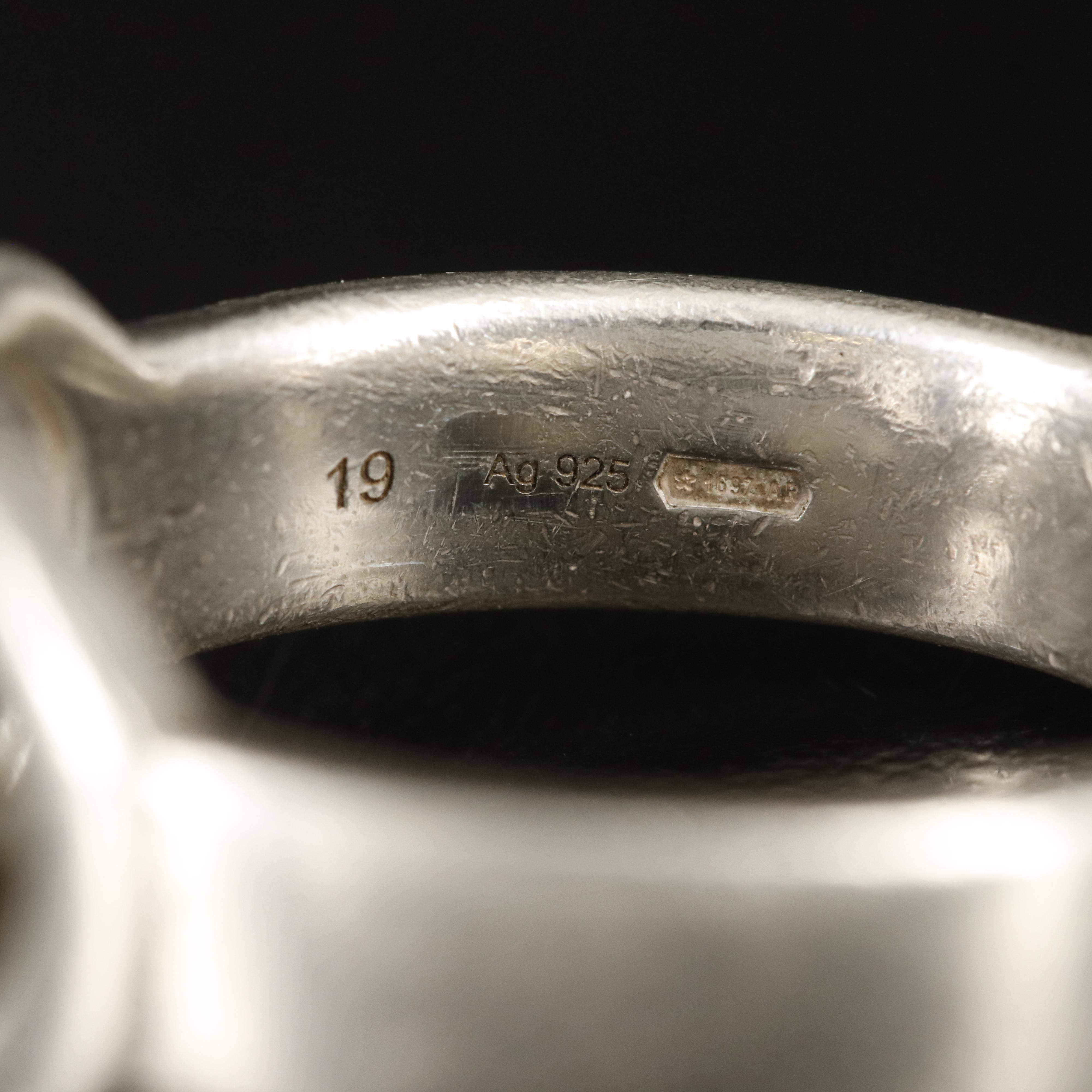 Gucci Sterling Interlocking "G" Logo Ring