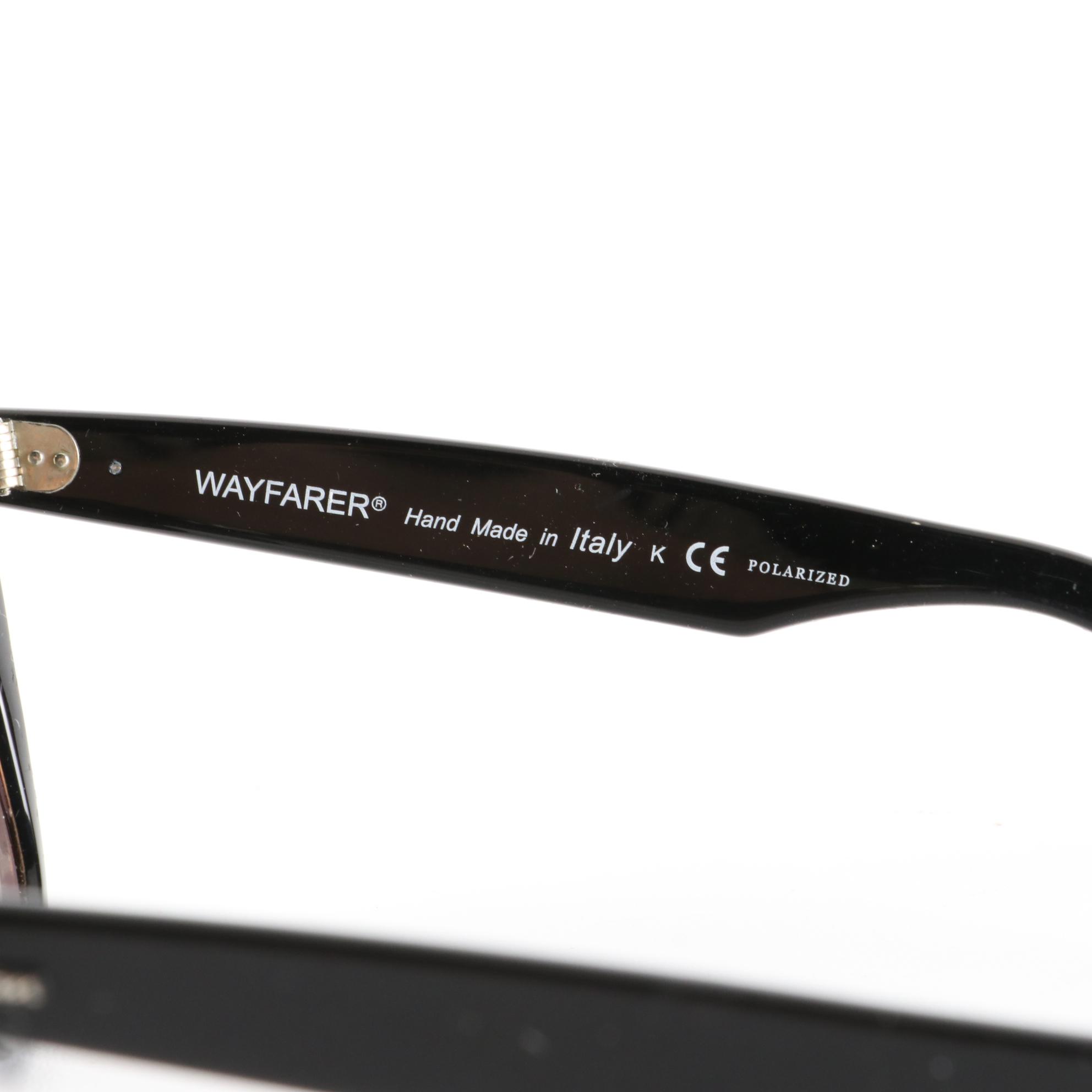 Ray-Ban Wayfarer RB2140 Polarized Sunglasses with Case and Box