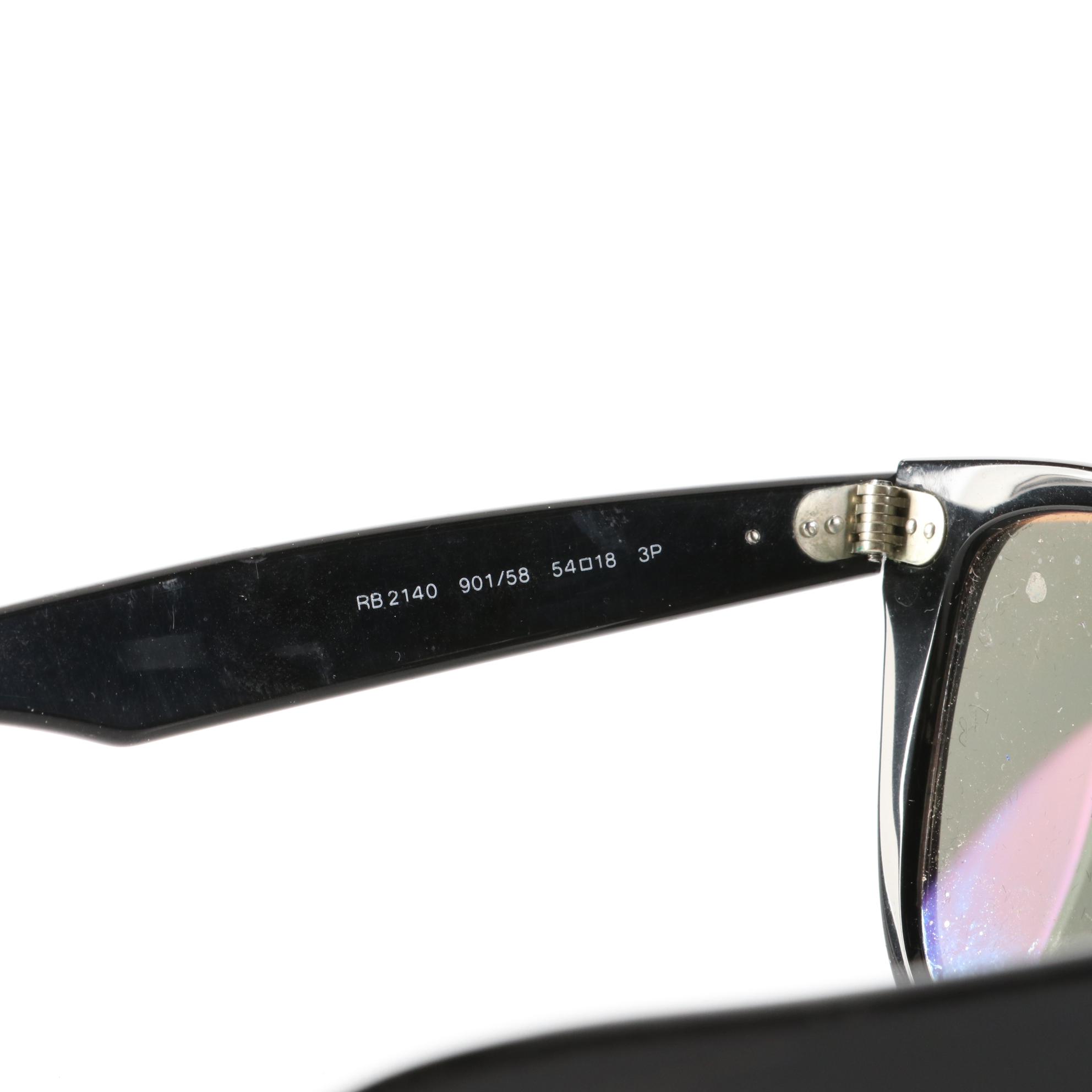 Ray-Ban Wayfarer RB2140 Polarized Sunglasses with Case and Box