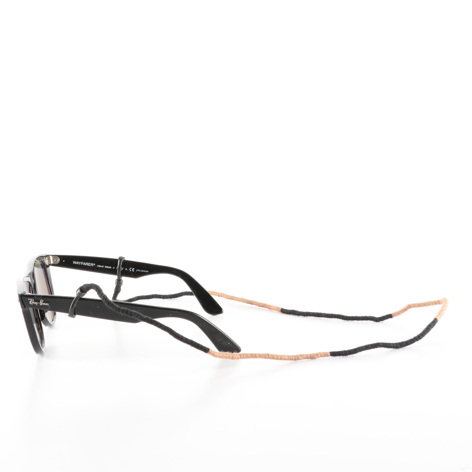 Ray-Ban Wayfarer RB2140 Polarized Sunglasses with Case and Box