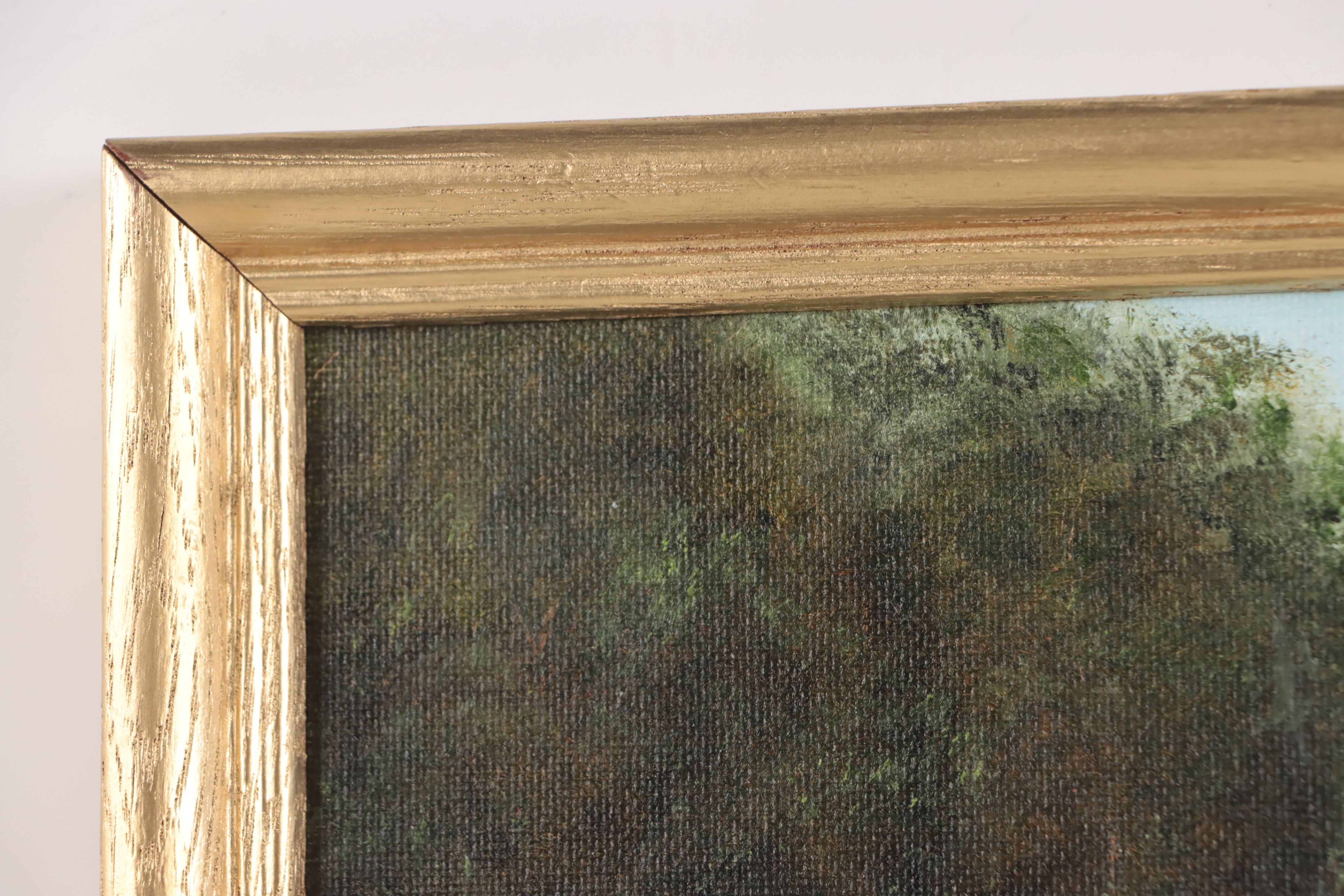 Houra H. Alghizzi Oil Painting of Horse "Grazing," 2023