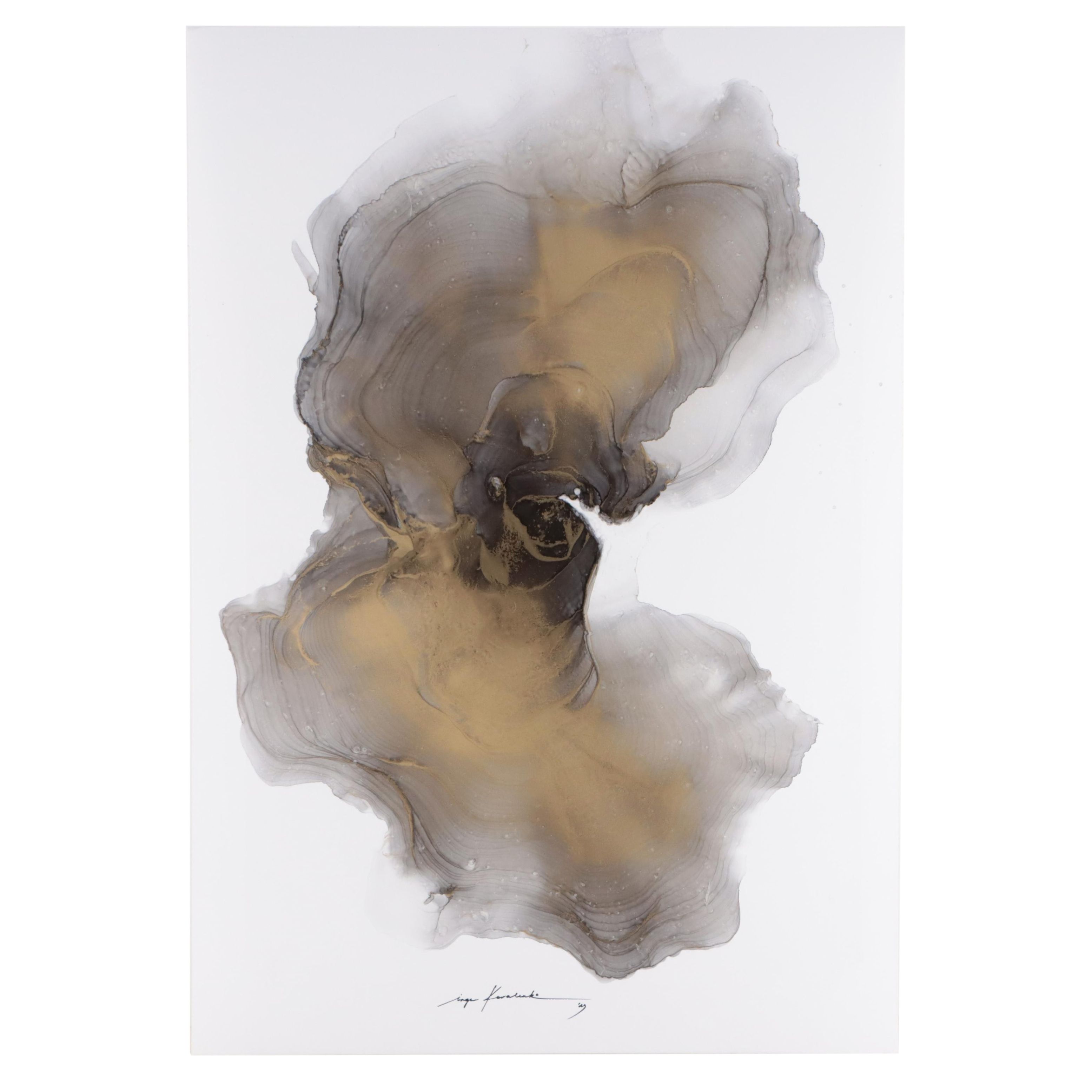 Inga Kovalenko Abstract Ink Painting, 2023