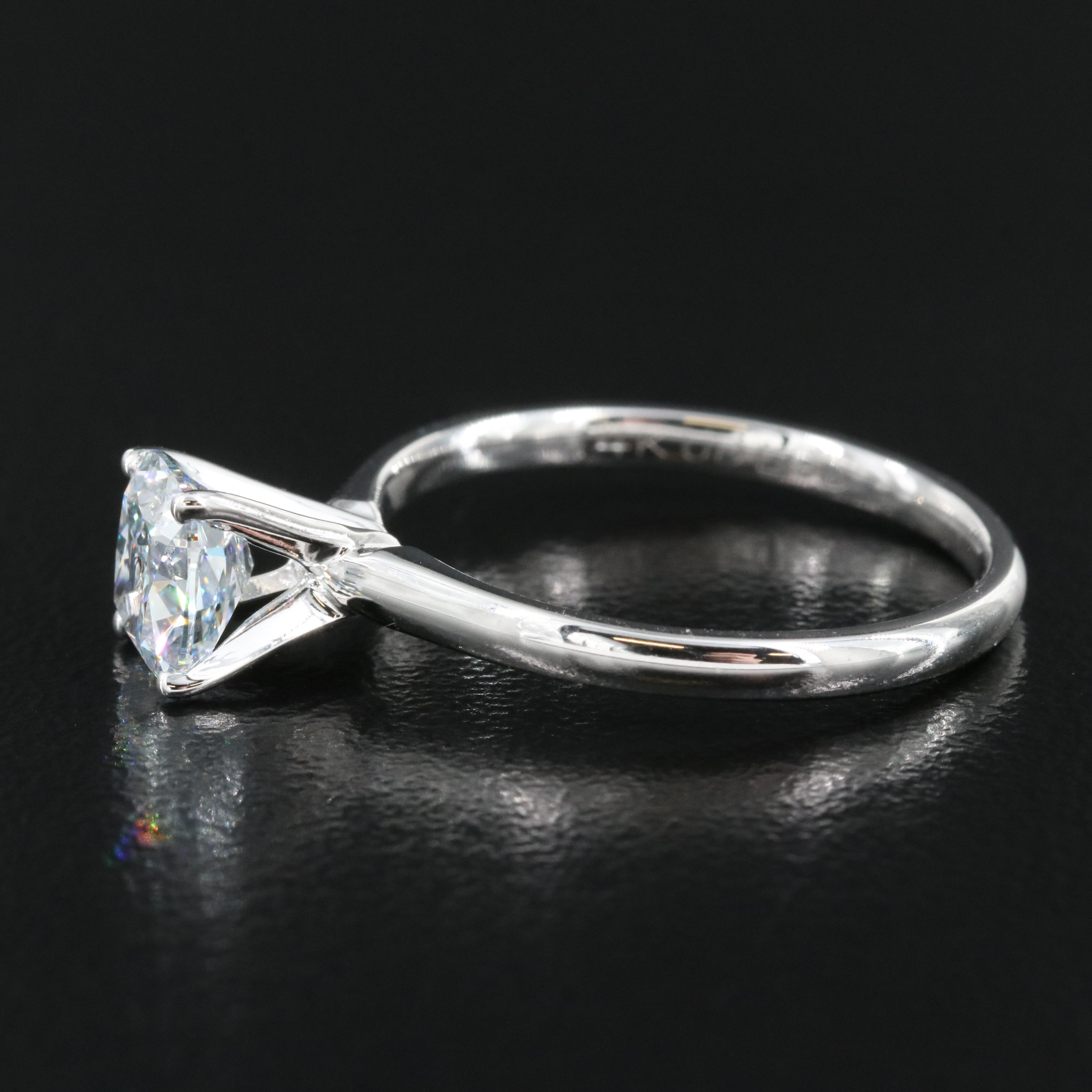 14K 1.05 CT Lab Grown Diamond Solitaire Ring
