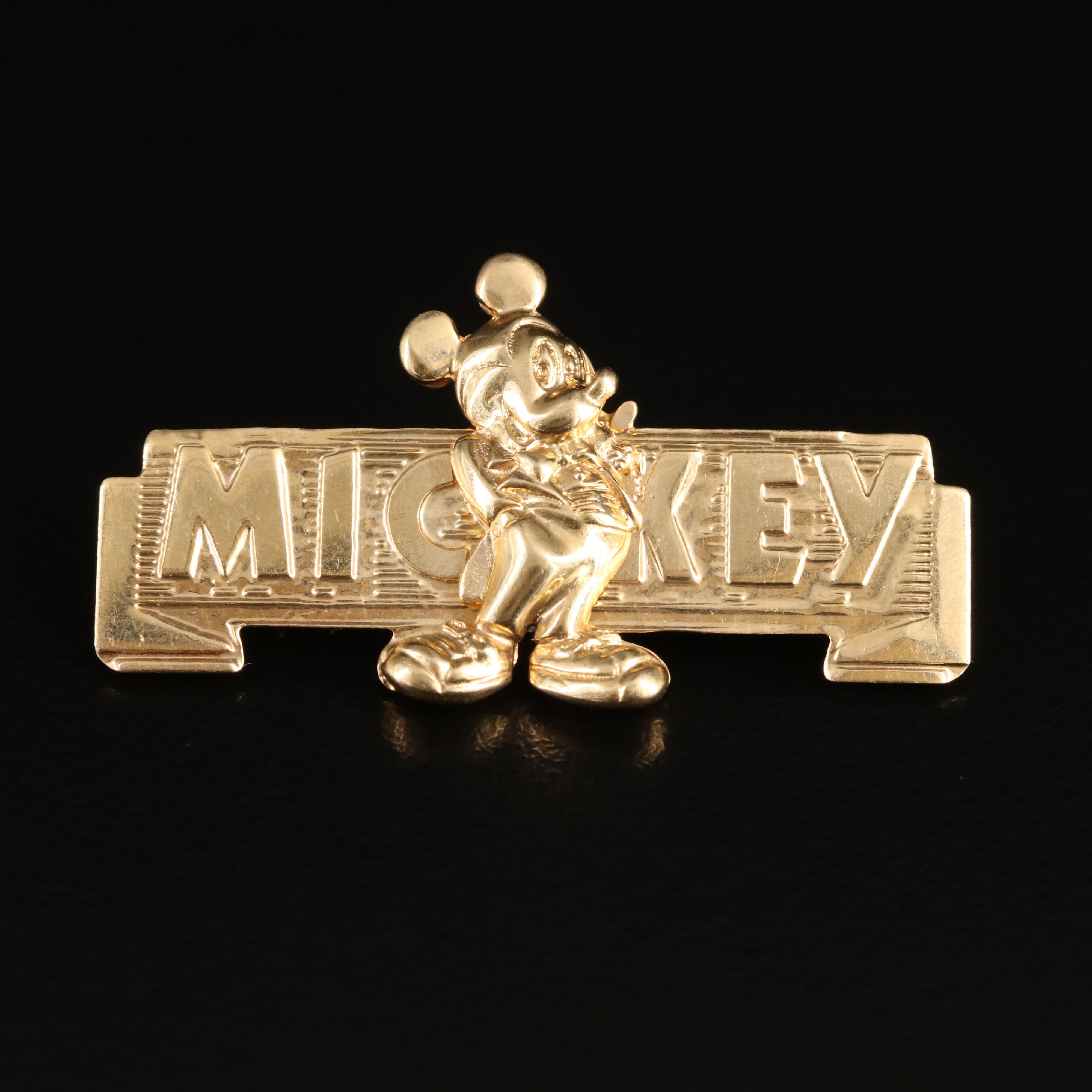 Disney 14K "Mickey" Brooch