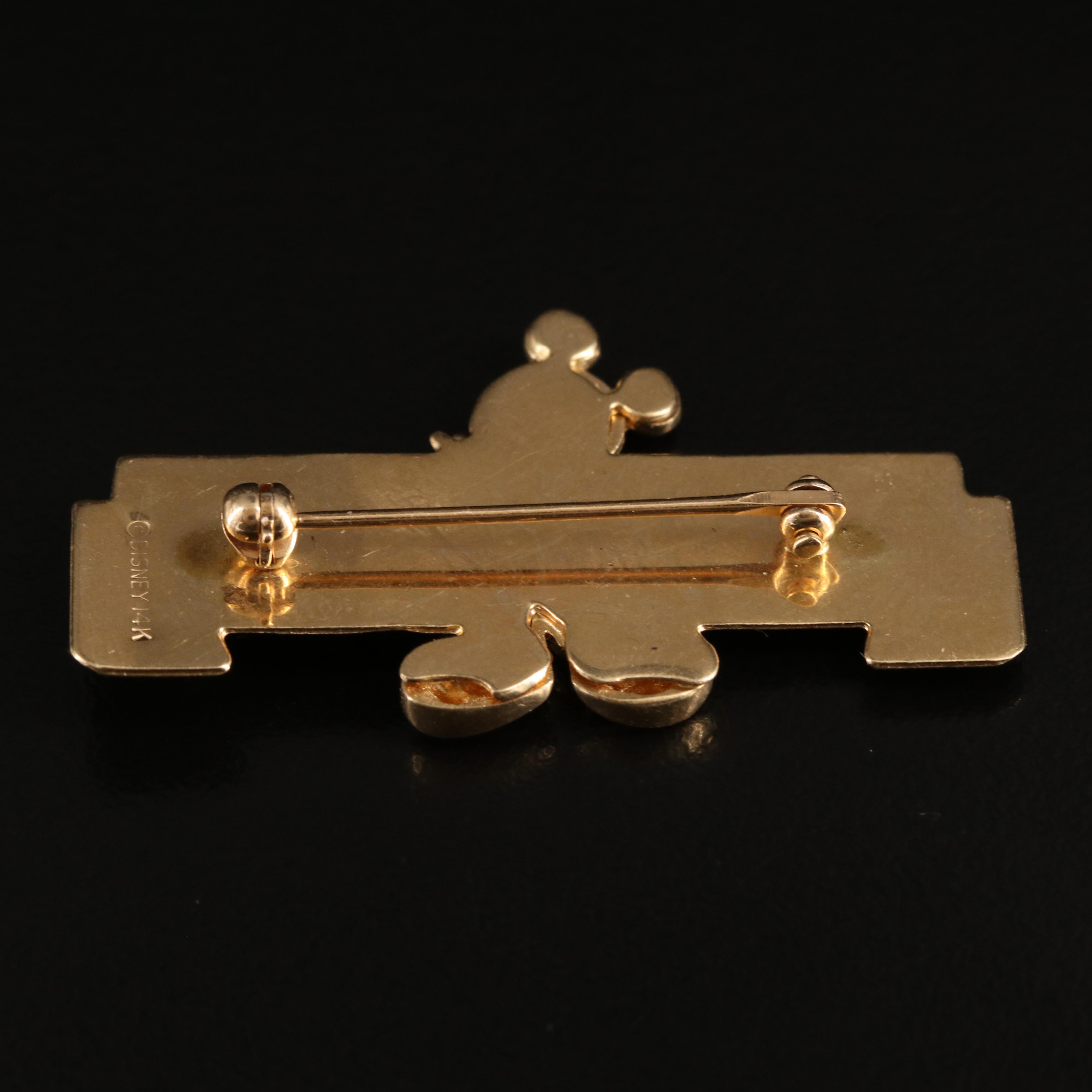 Disney 14K "Mickey" Brooch