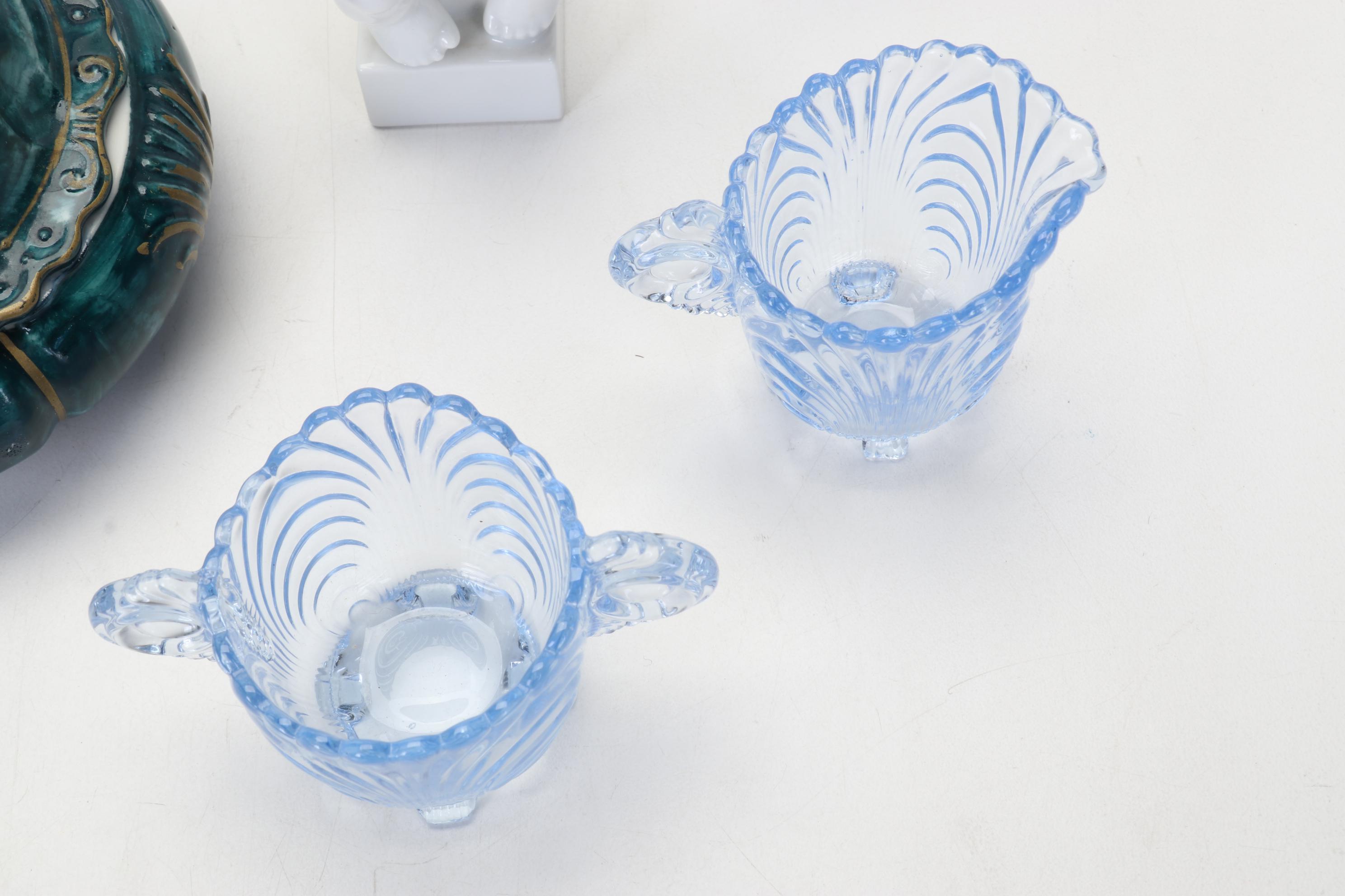 Bing and Grøndahl "Adam" and "Eve" with Other Figurines and Table Décor