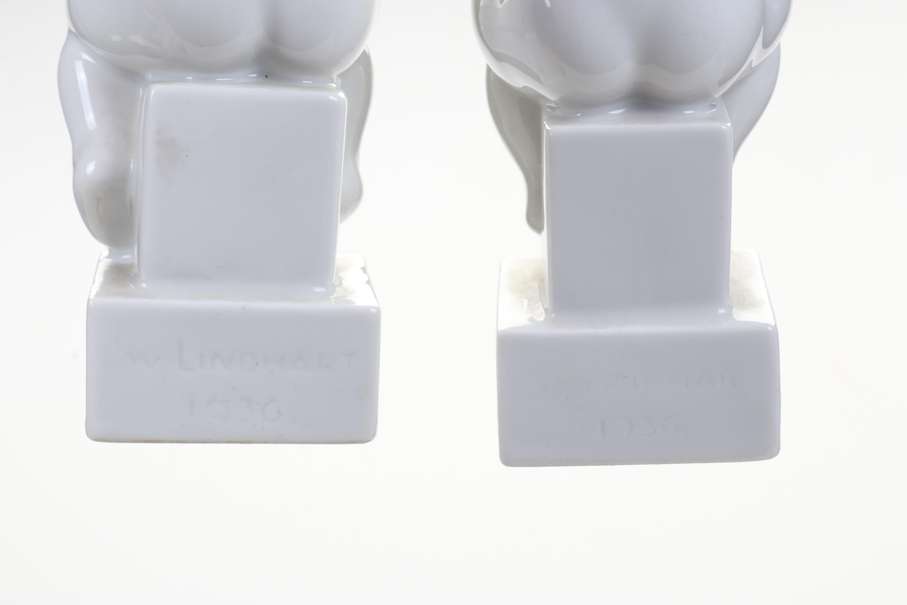 Bing and Grøndahl "Adam" and "Eve" with Other Figurines and Table Décor