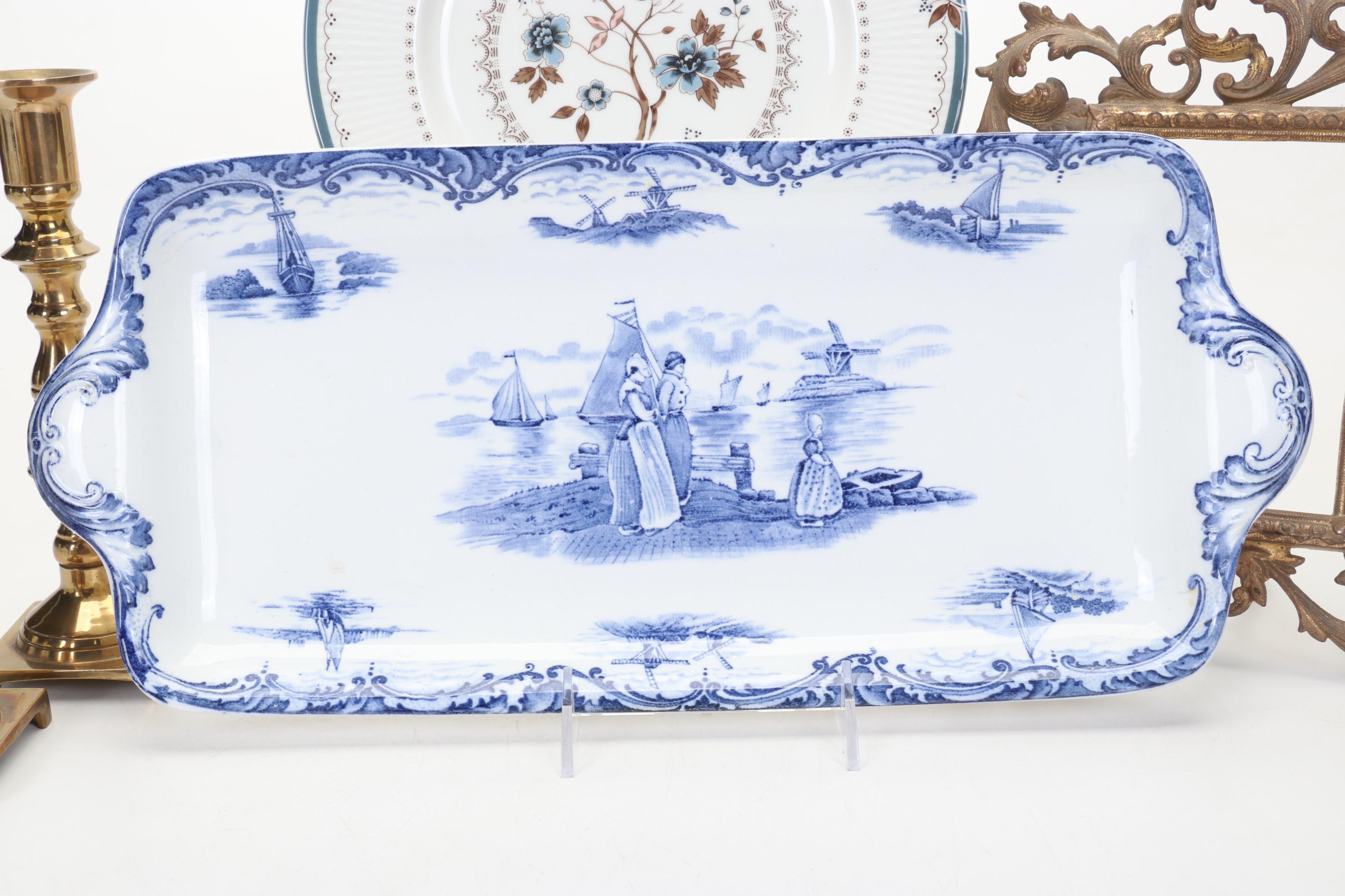 Bing and Grøndahl "Adam" and "Eve" with Other Figurines and Table Décor