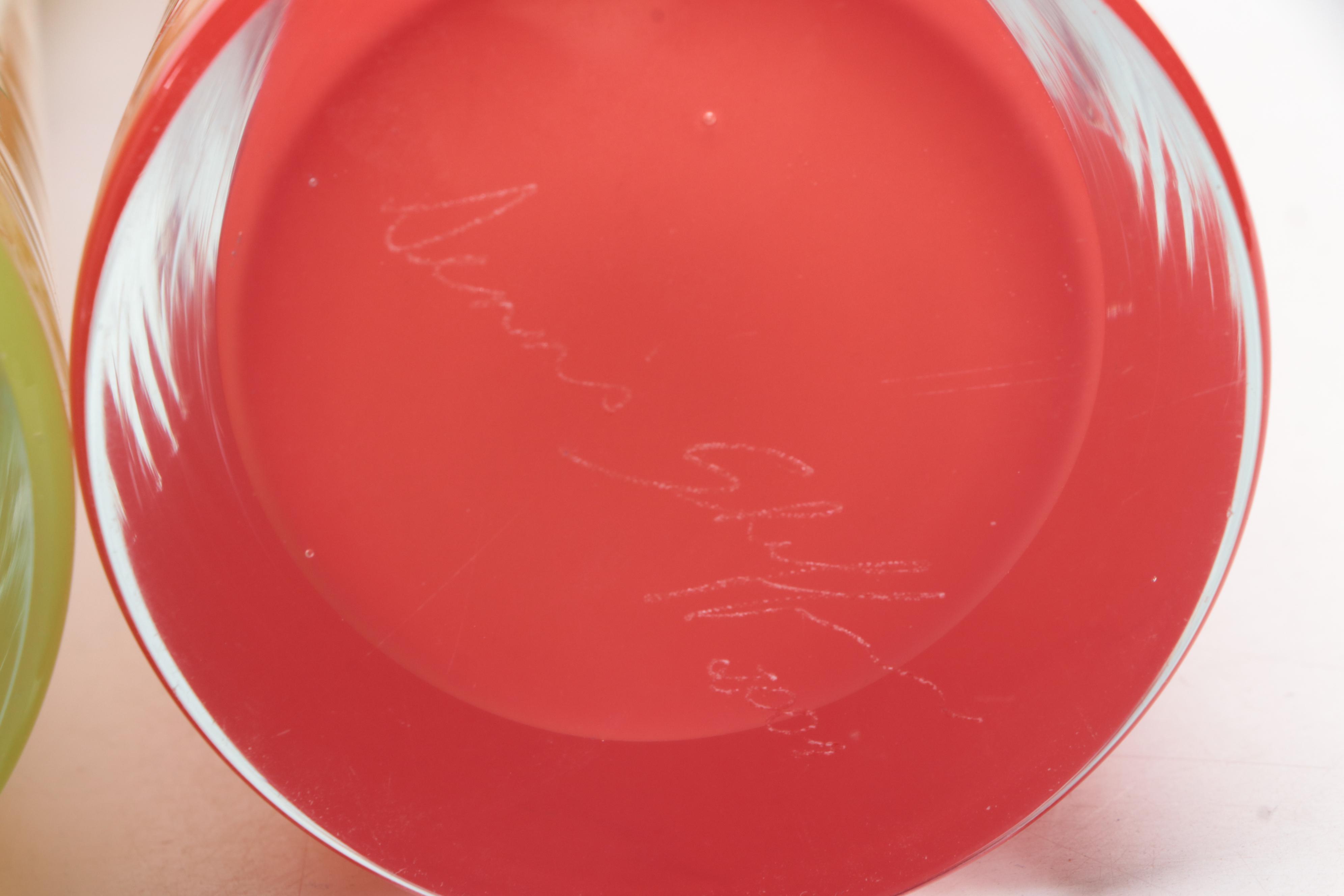 Dennis Shaffer for Hut Princ Art Glass Vases, 2001