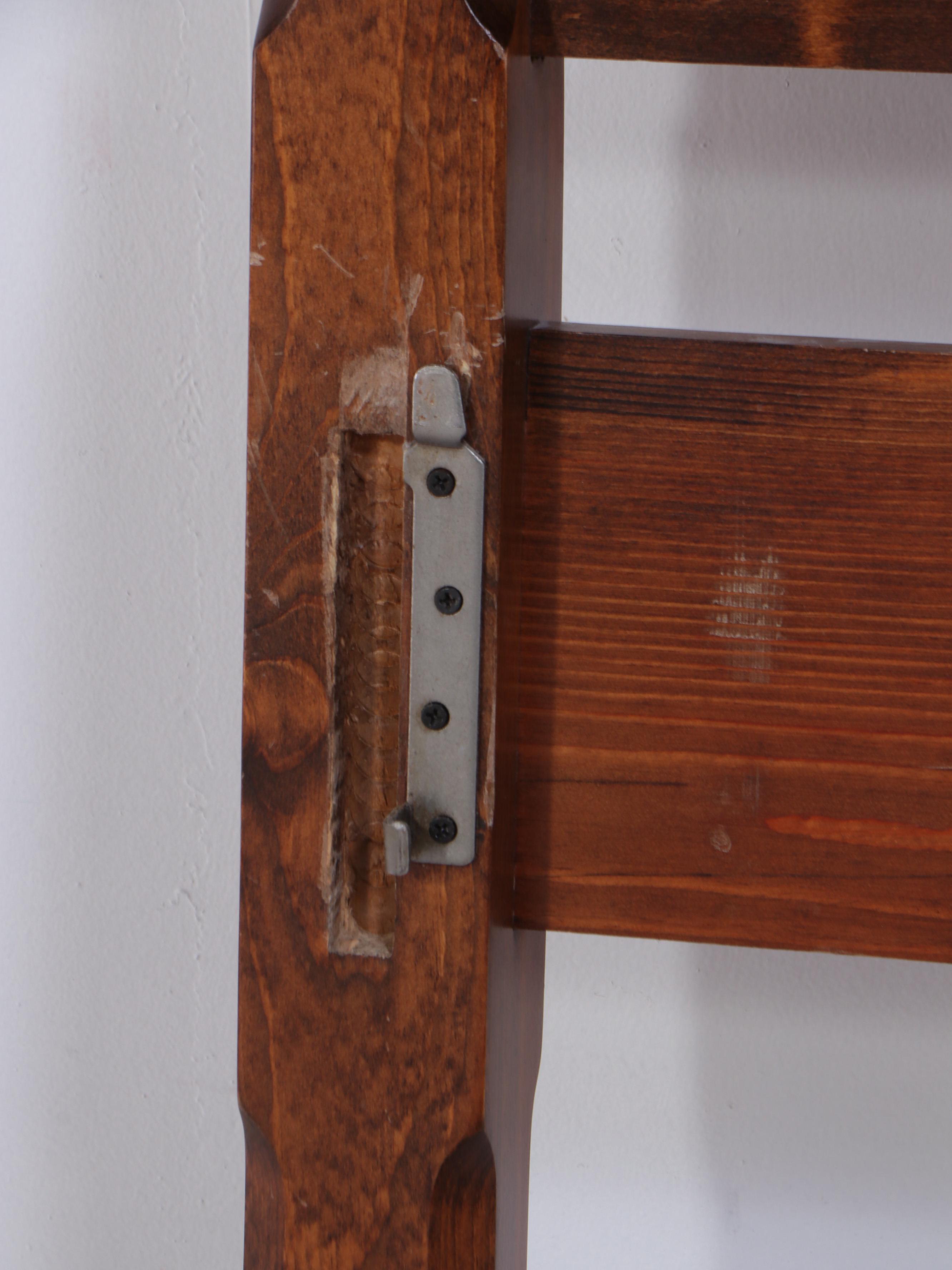 Federal Style Pine Queen Size Tester Bed Frame, Late 20th Century